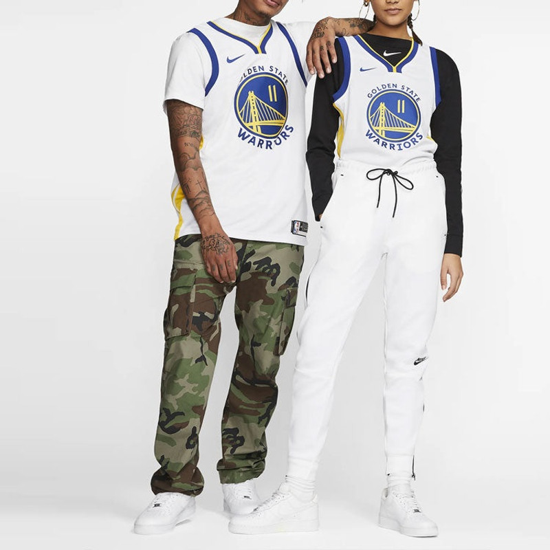 Nike Nike NBA Golden State Warriors SW Fan Edition 19-20 Season 11 Sports Basketball Jersey White AV4945- outlook