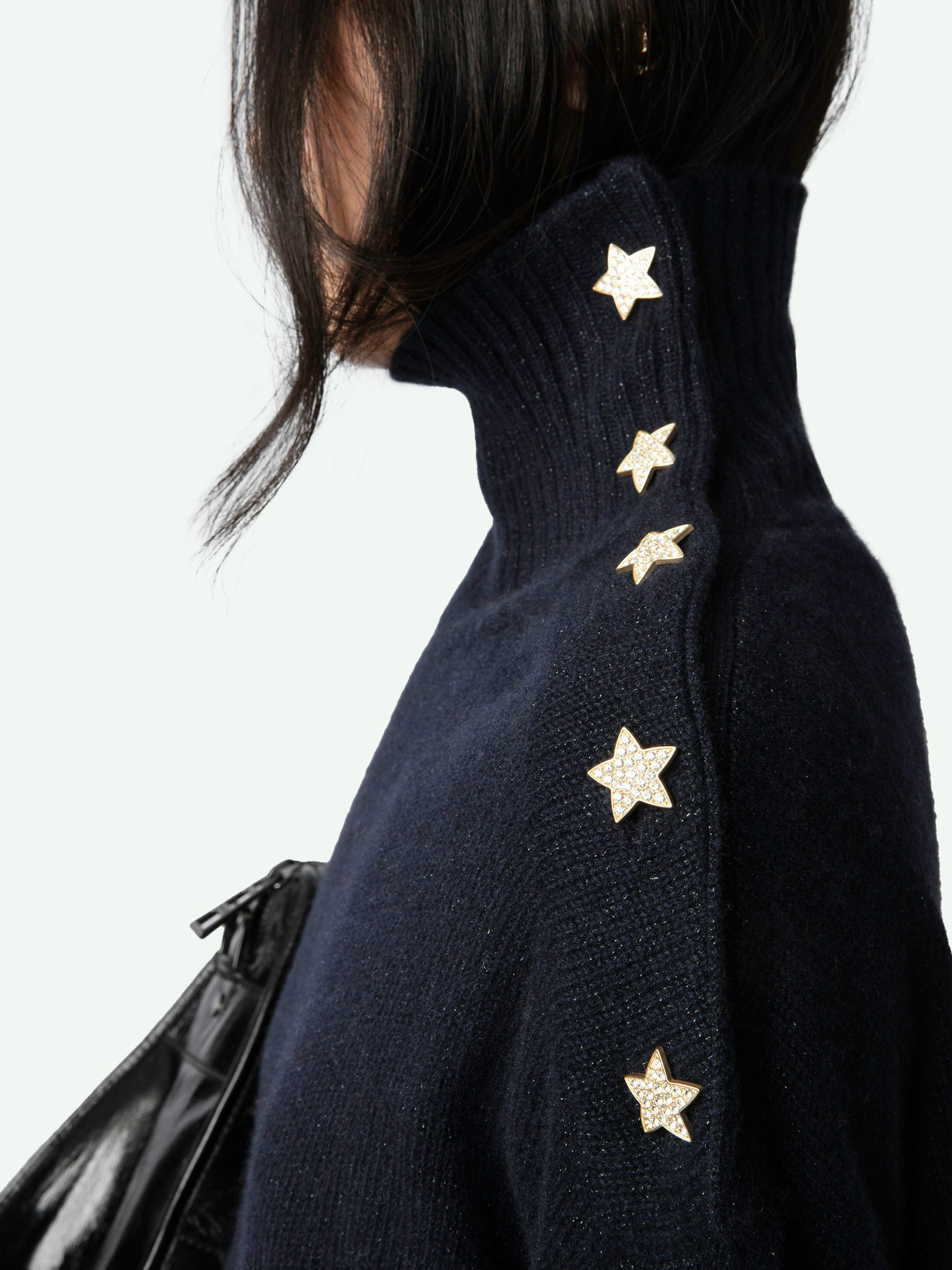 Alma Jewelled Cashmere Sweater - 6