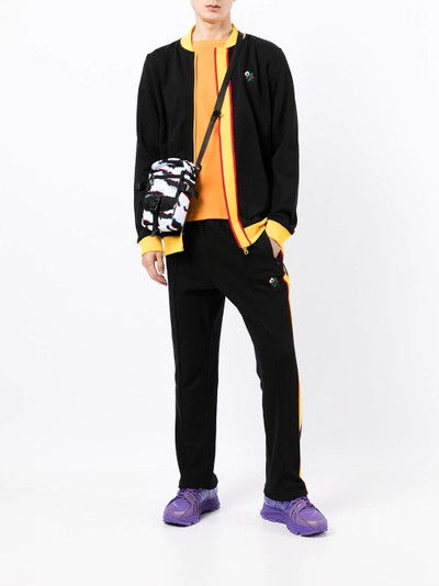 CLOT embroidered-logo colourblock bomber jacket outlook