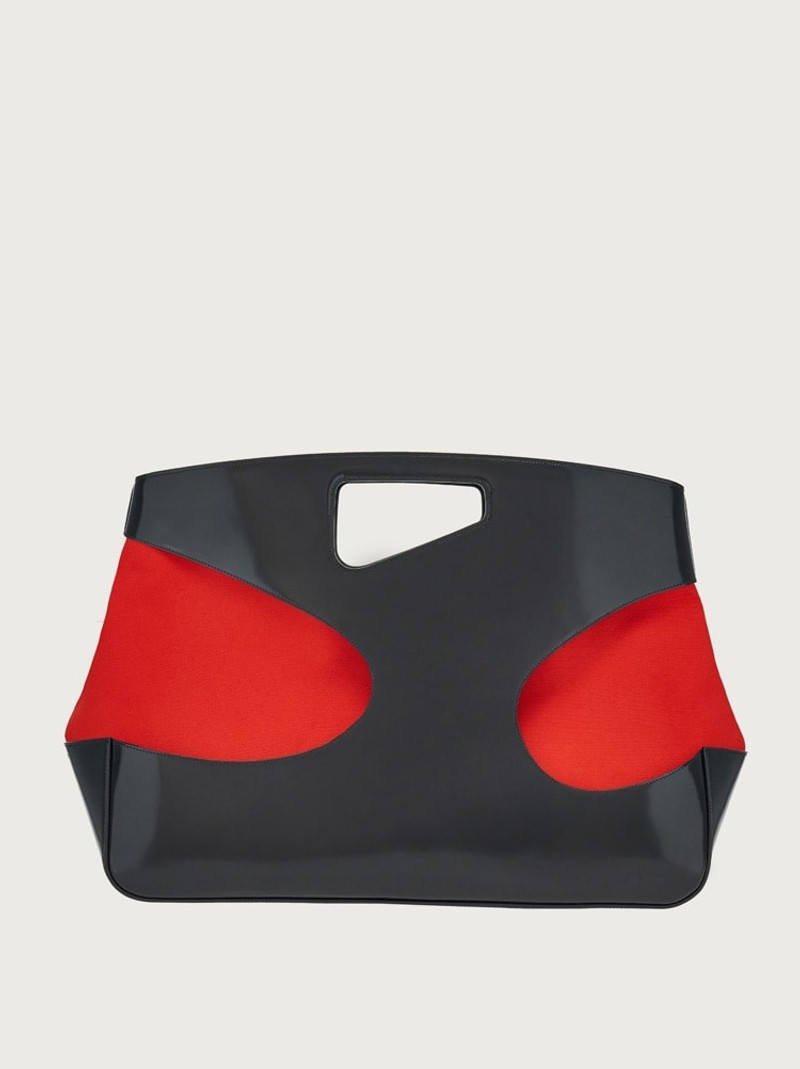 TOP HANDLE BAG WITH CUT-OUT DETAILING 4