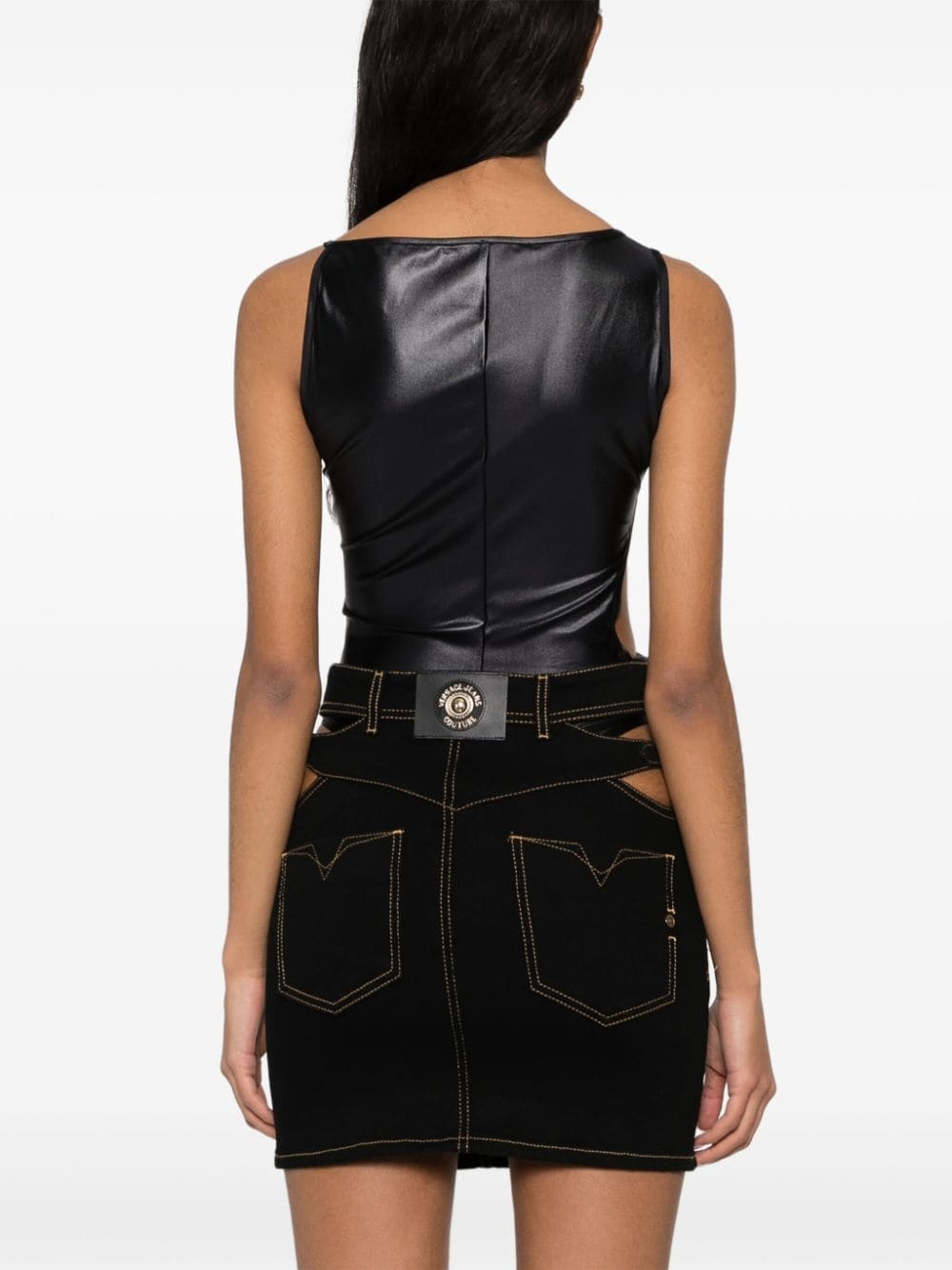 logo-lettering bodysuit - 4
