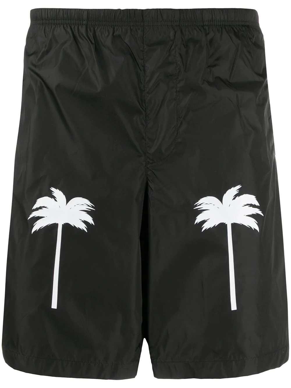 palm-print swim shorts - 1