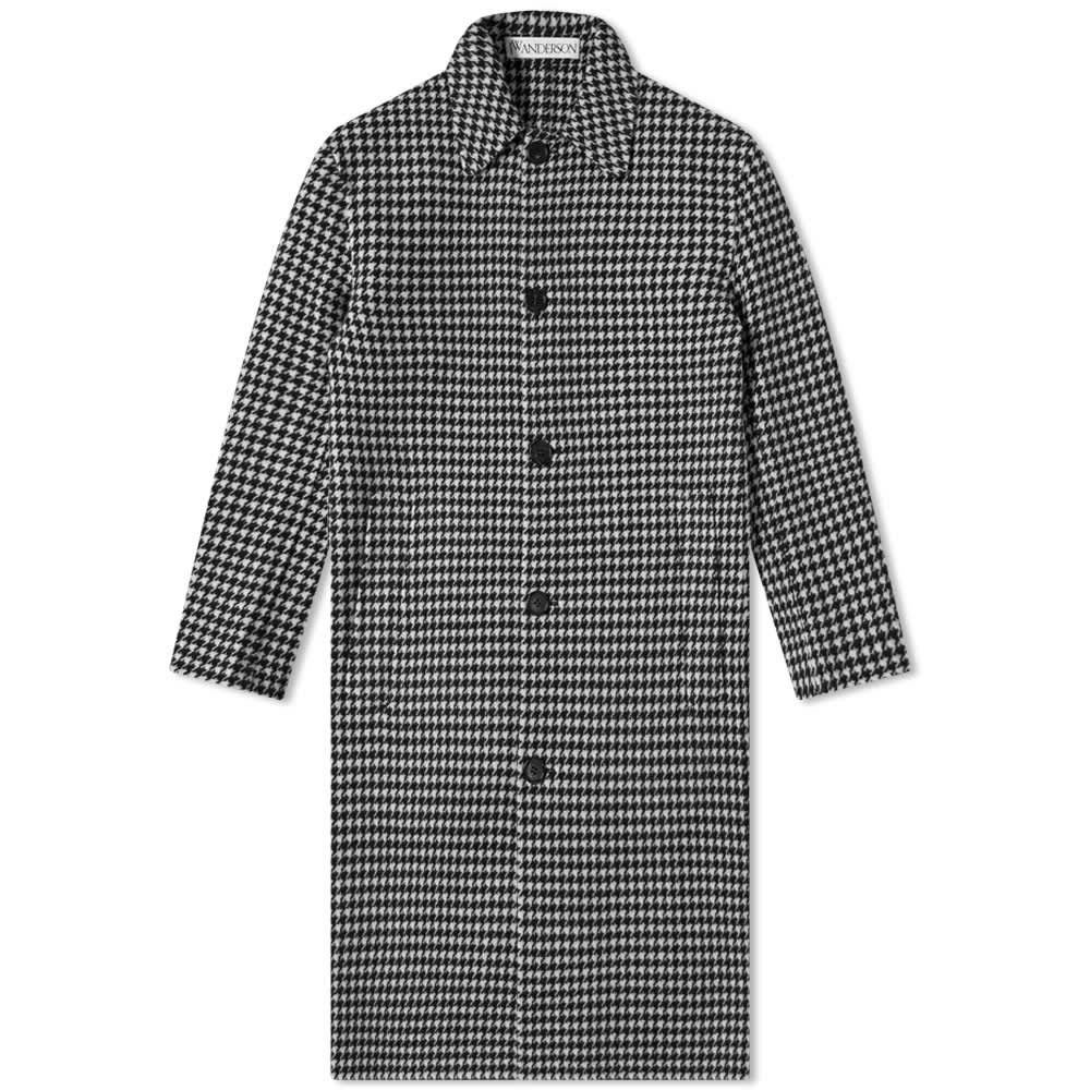 JW Anderson Houndstooth Wool Overcoat - 1