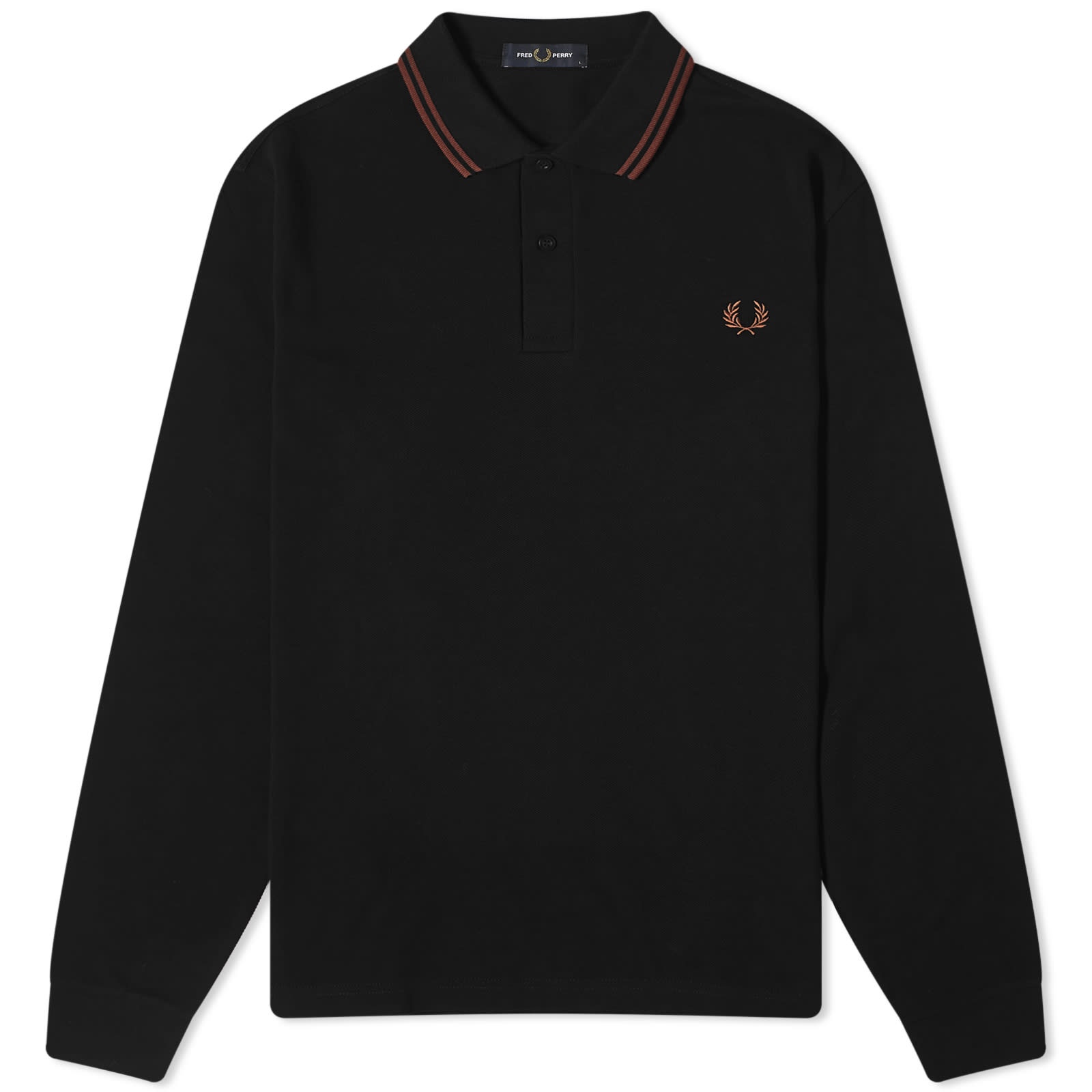 Fred Perry Long Sleeve Twin Tipped Polo - 1