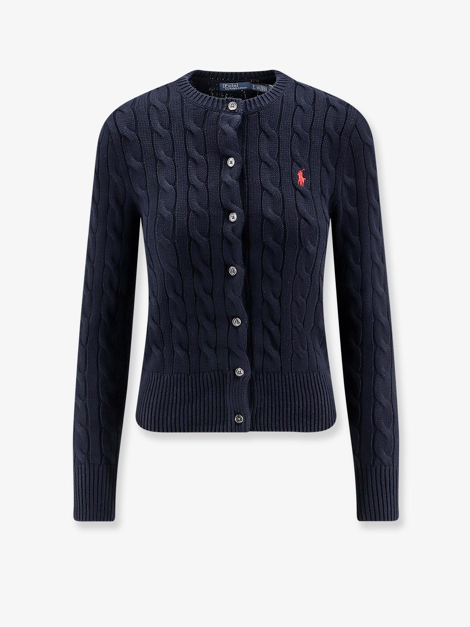 POLO RALPH LAUREN - Polo Ralph Lauren Cotton Cardigan With Contrasting Logo - 1