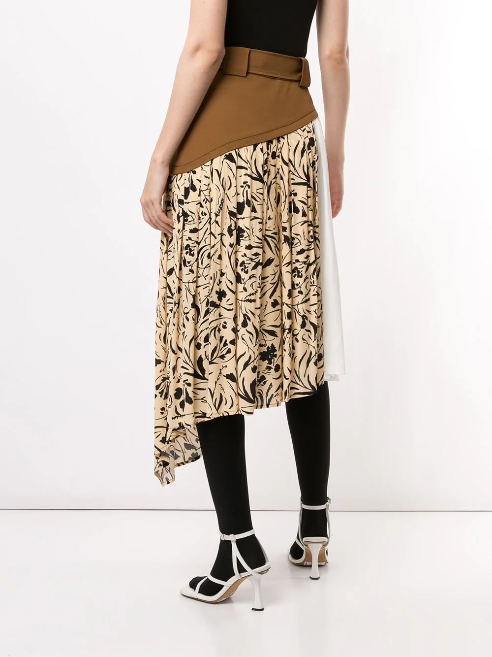 printed asymmetric skirt - 4