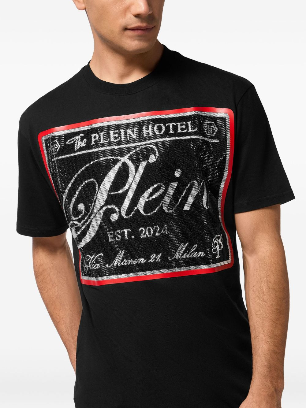 logo-embellished T-shirt - 4