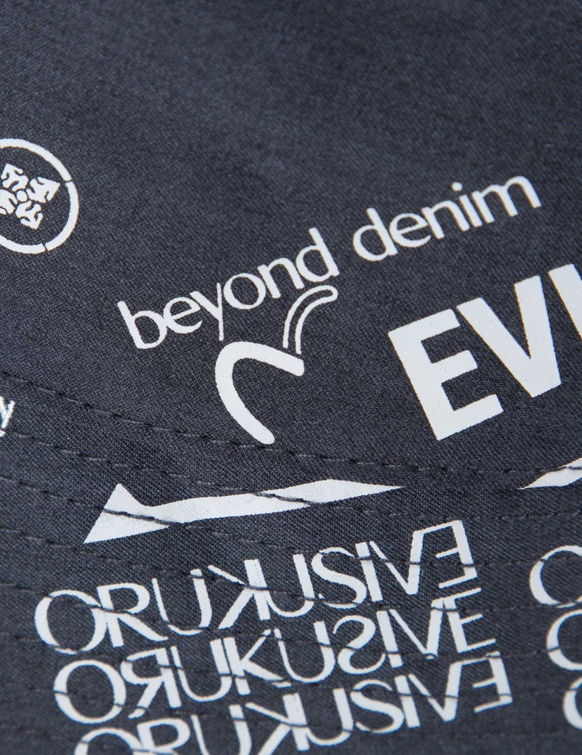 Slogan Embroidered and Logo Print Bucket Hat - 11