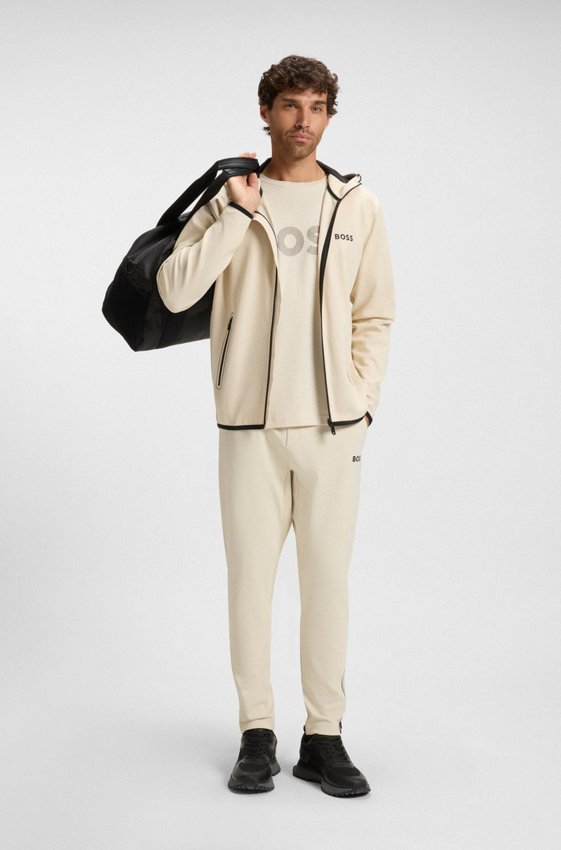 BOSS ACTIVE STRETCH-GABARDINE TRACKSUIT BOTTOMS WITH THERMOREGULATING TECHNOLOGY outlook