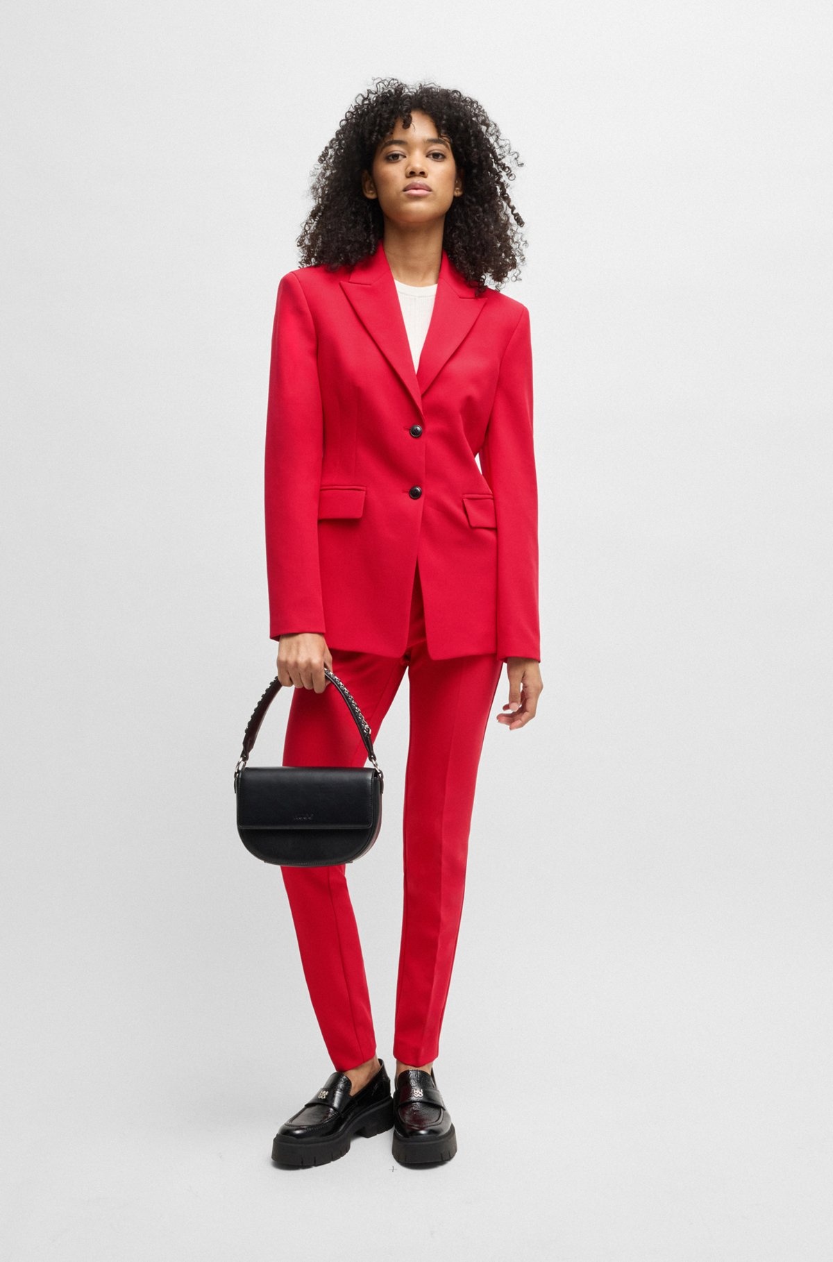 REGULAR-FIT BLAZER IN STRETCH MATERIAL - 3