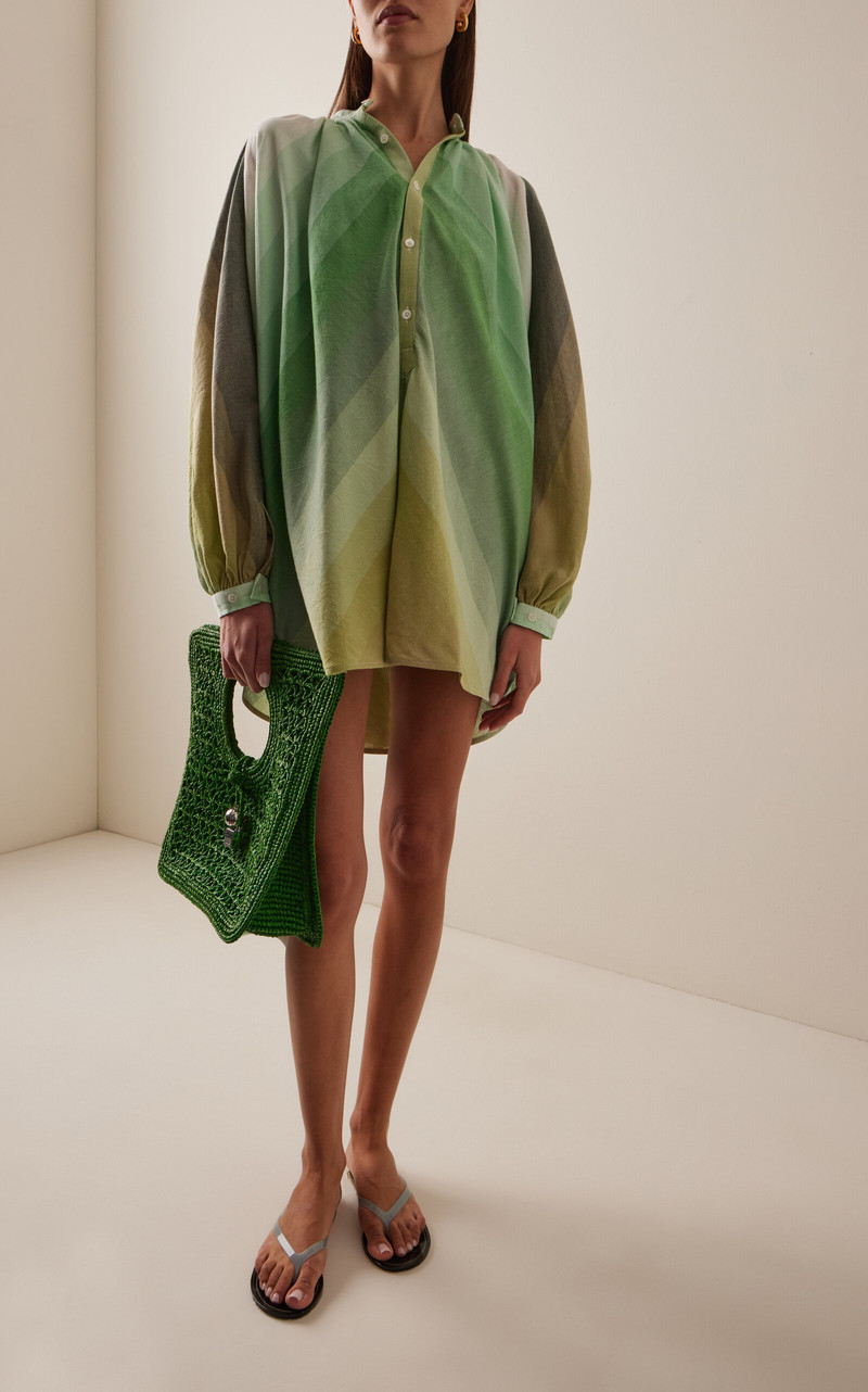 MARRAKSHI LIFE The Touareg Cotton Tunic green outlook