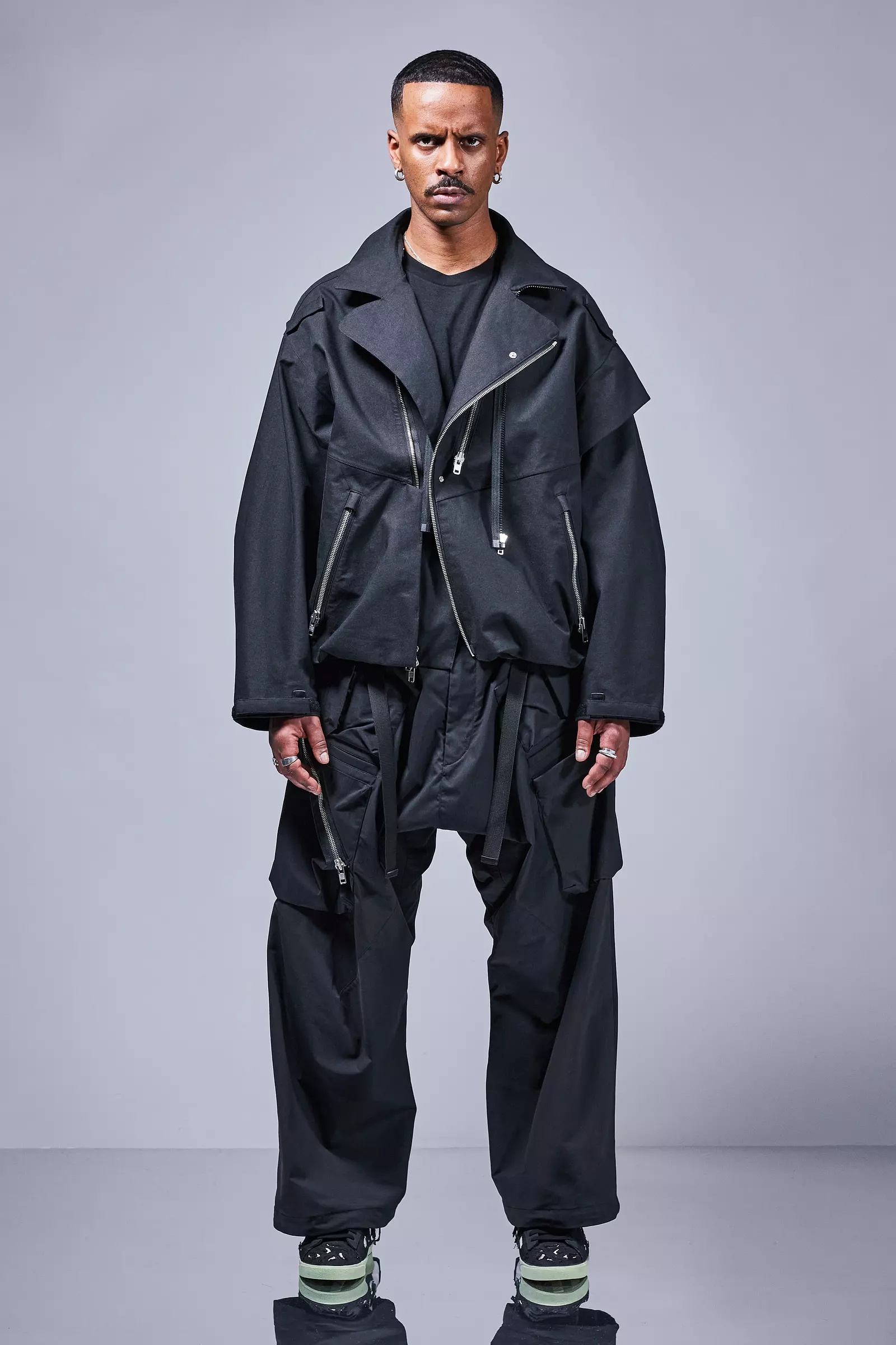 J68W-BQ 3L Rider Jacket Black - 12