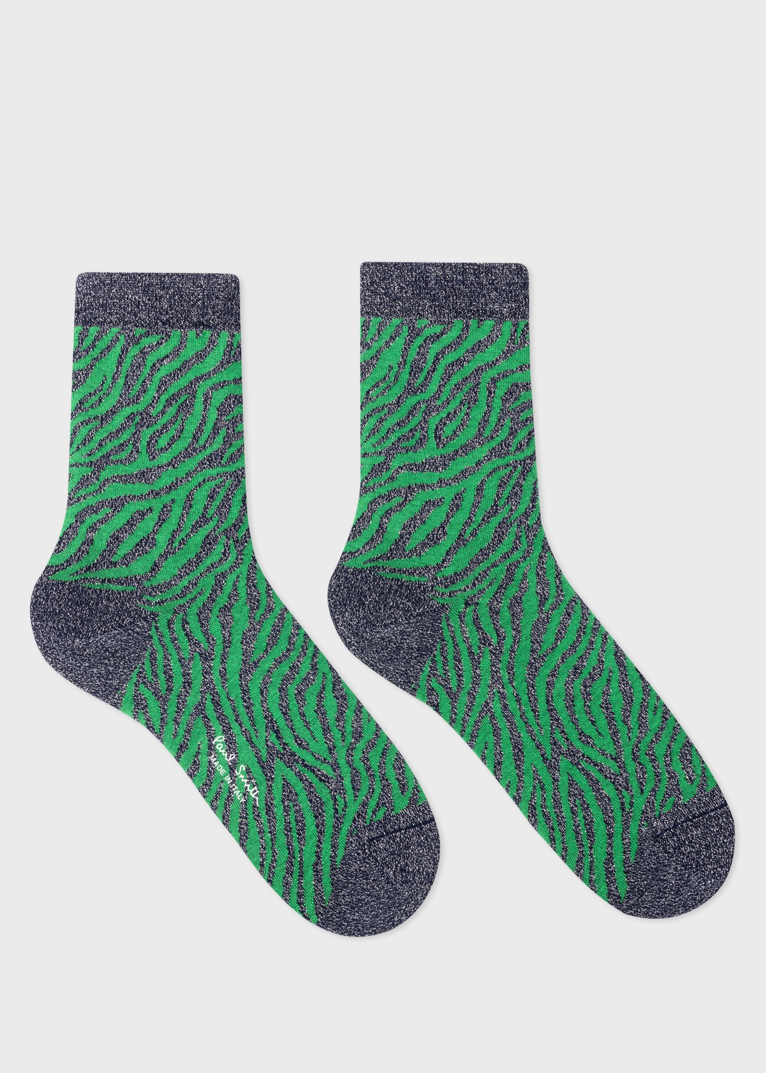 Women's Zebra Glitter Socks Three Pack - 4