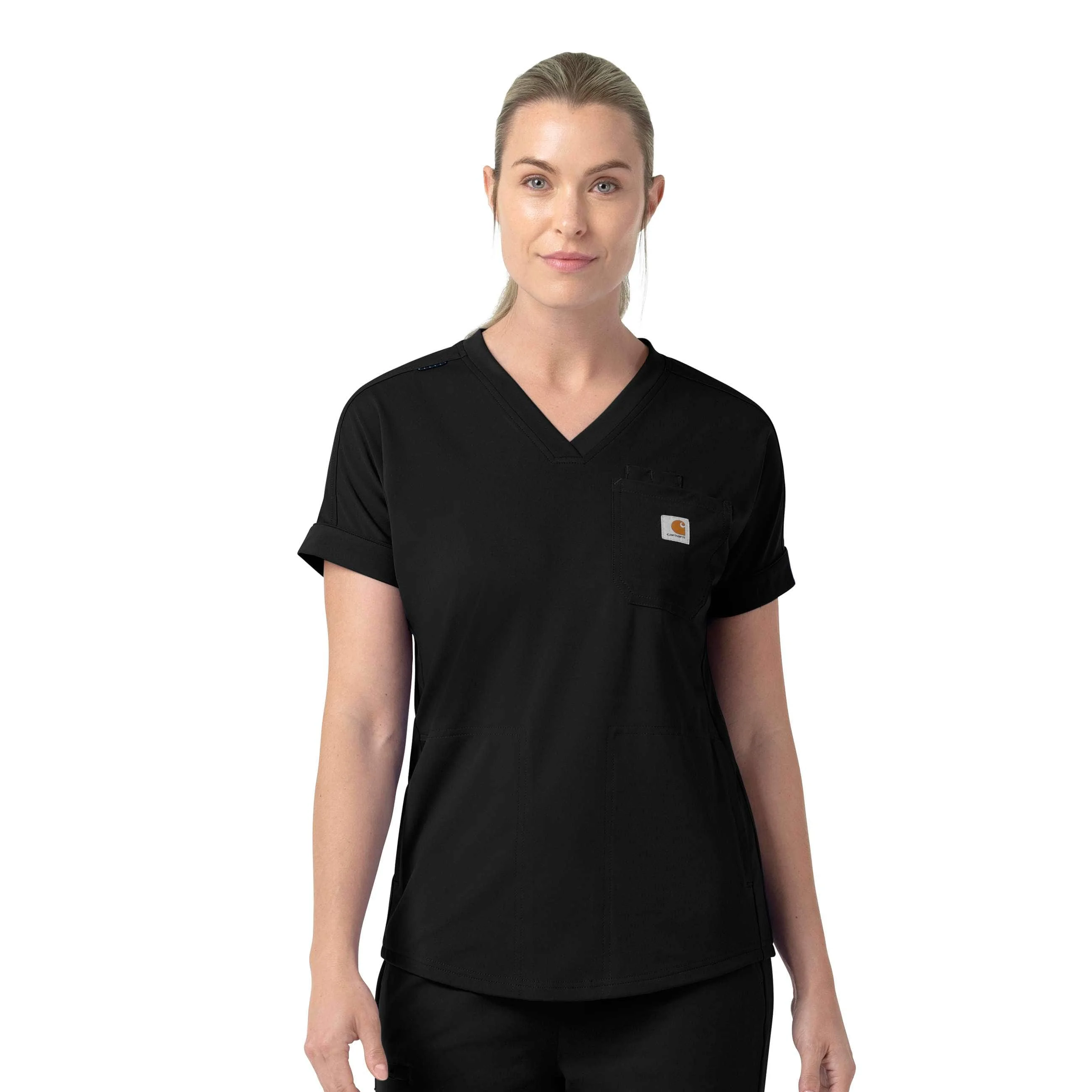 Women's Force Cross-Flex Knit V-Neck Scrub Top - 1
