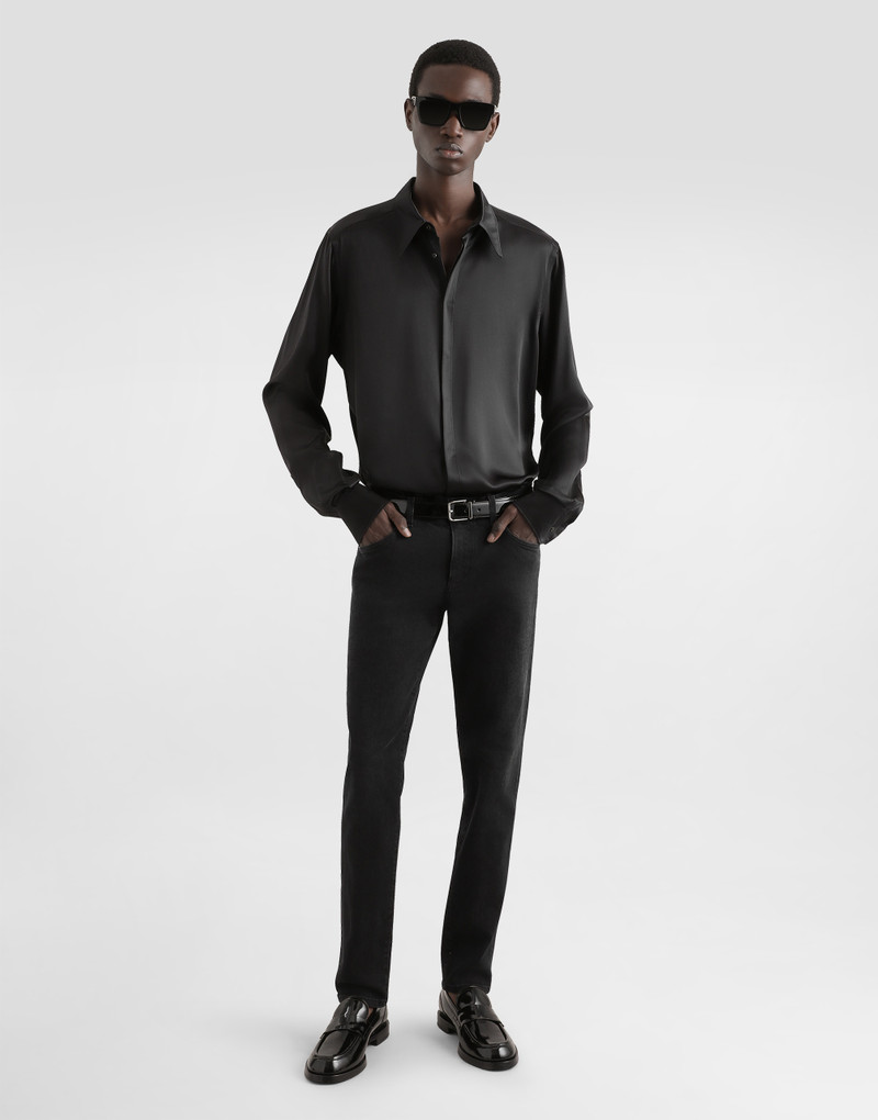 Dolce & Gabbana Silk satin Martini-fit shirt outlook