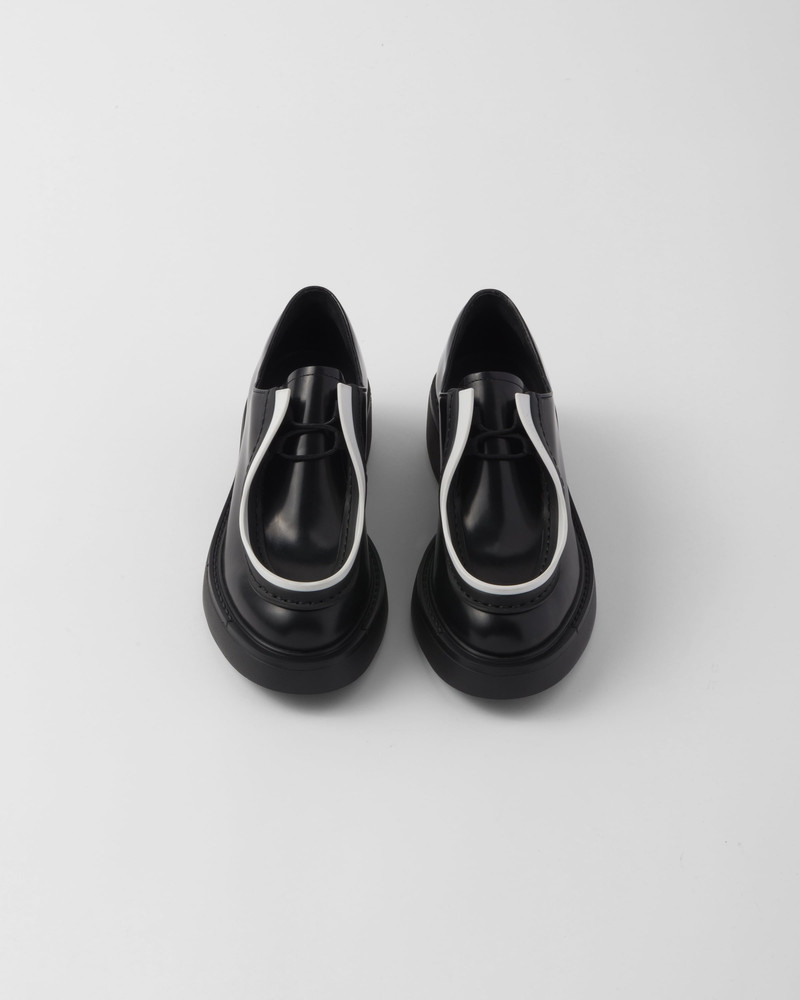 Brushed leather lace-up shoes 4