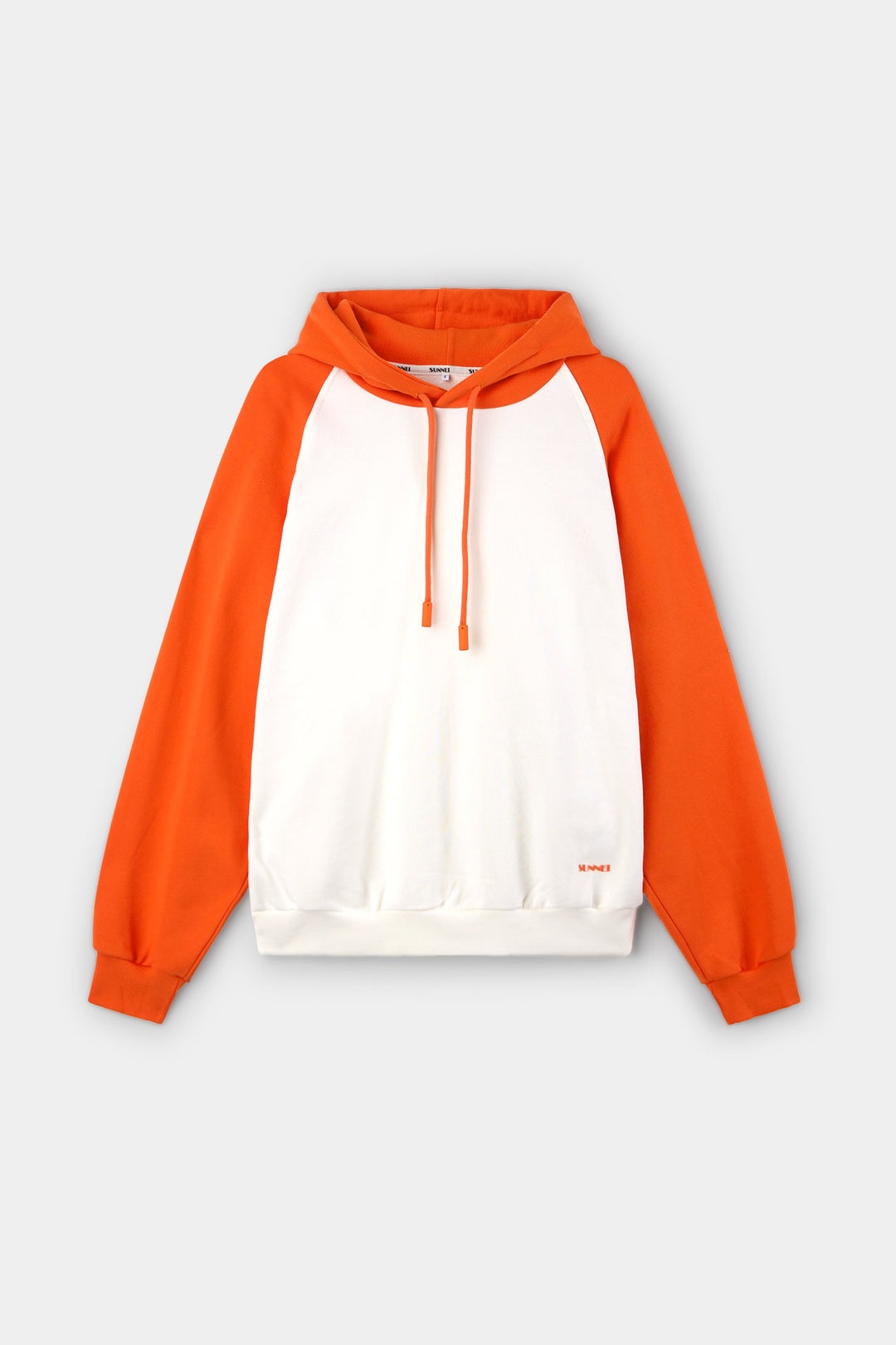 BICOLOR HOODIE / dust & red - 2