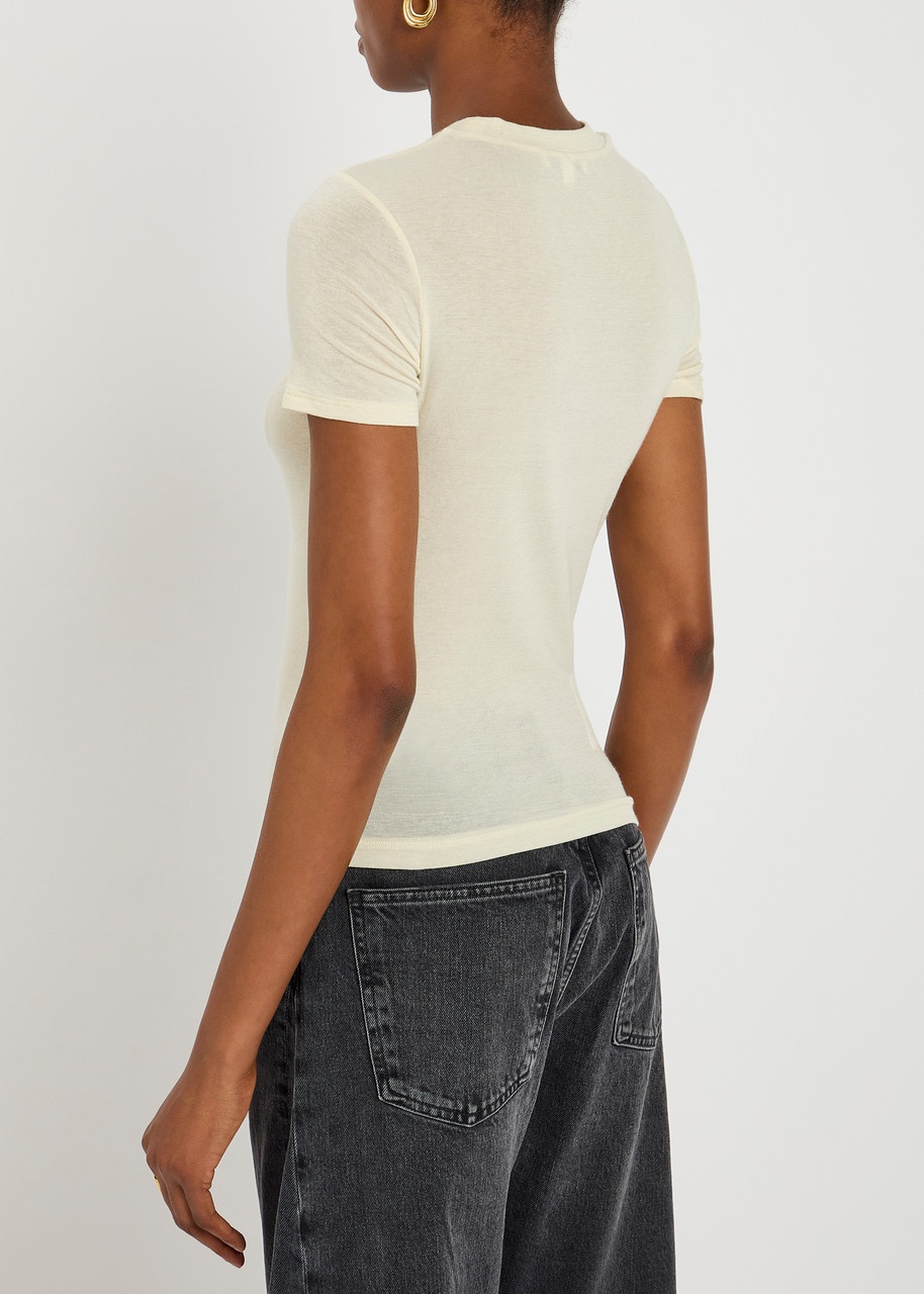 Agolde Lissa Twisted Stretch-jersey T-shirt - 3