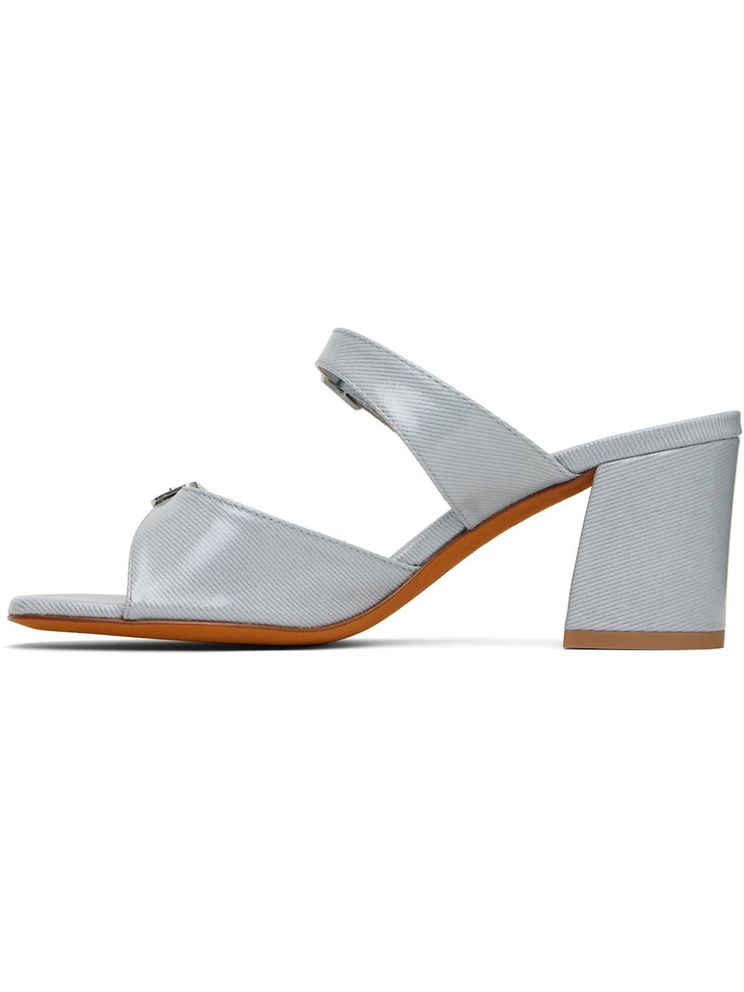 Blue Una Heeled Sandals - 3