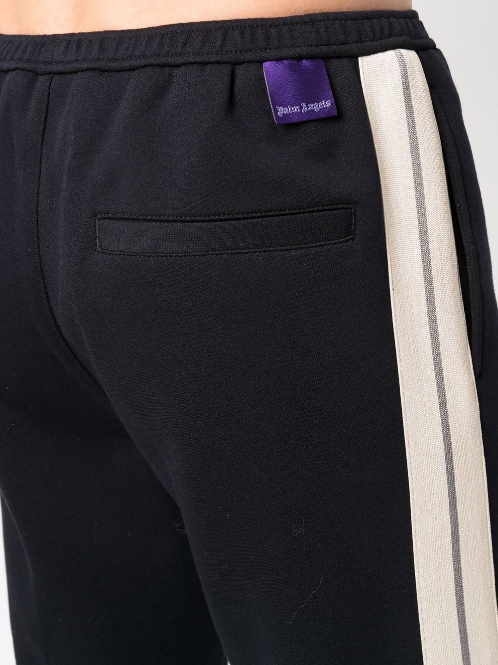 fitted side stripe track pants - 5