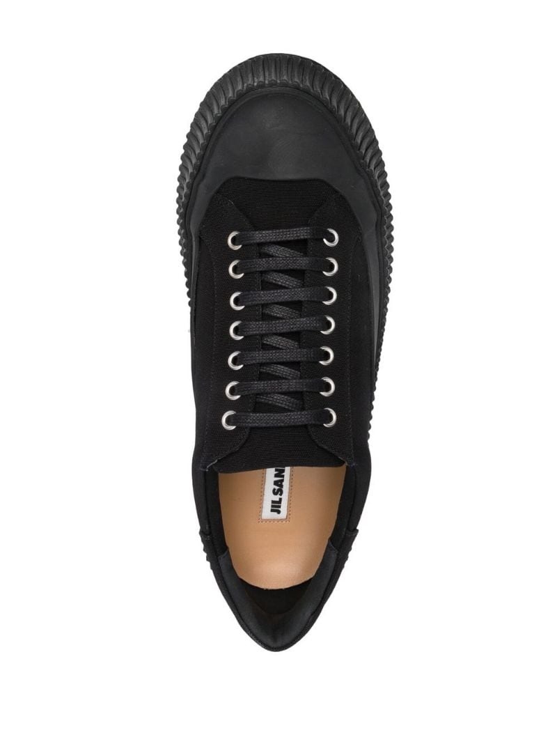 lace-up low-top sneakers - 7