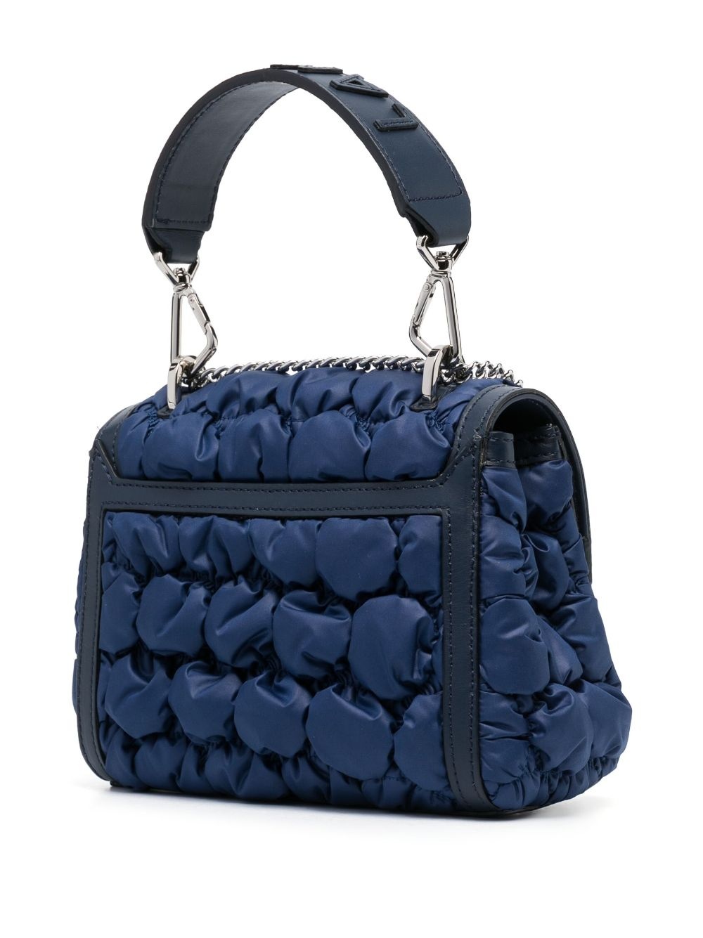 bubble-pattern leather bag - 3