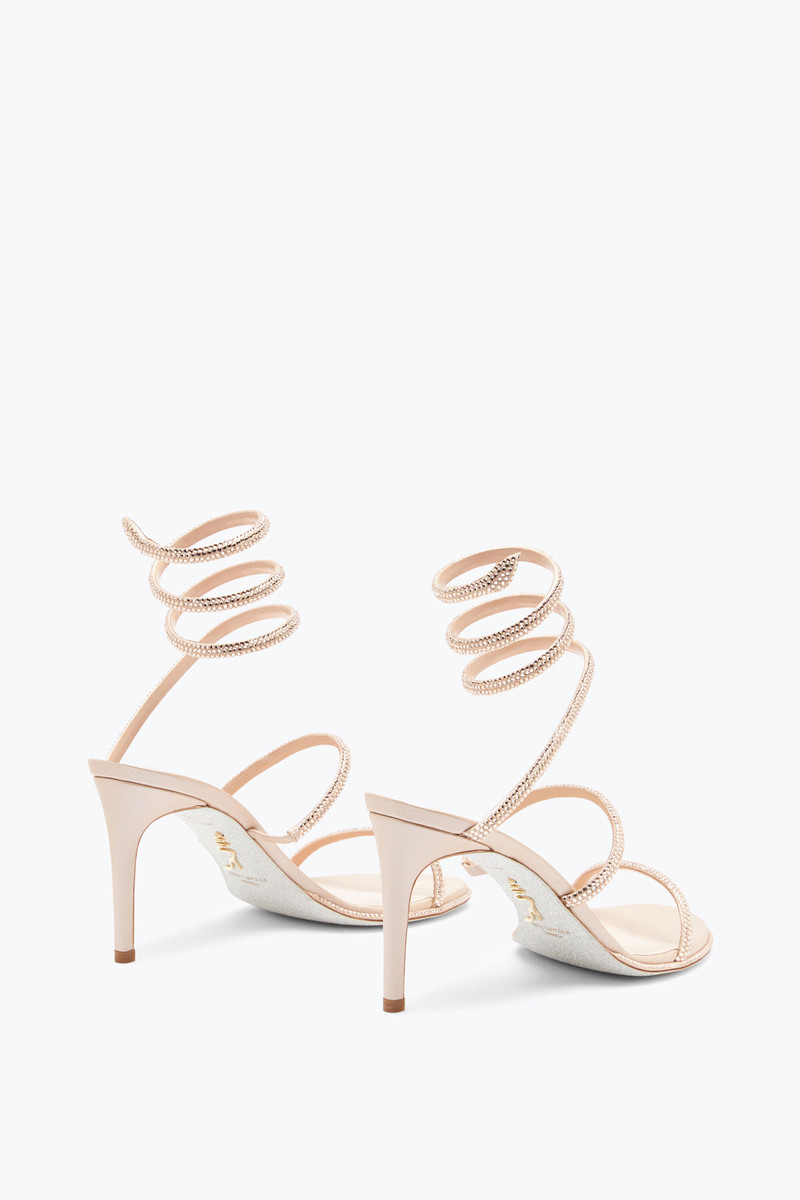 RENE CAOVILLA CLEO NUDE SANDAL WITH CRYSTALS 80 outlook