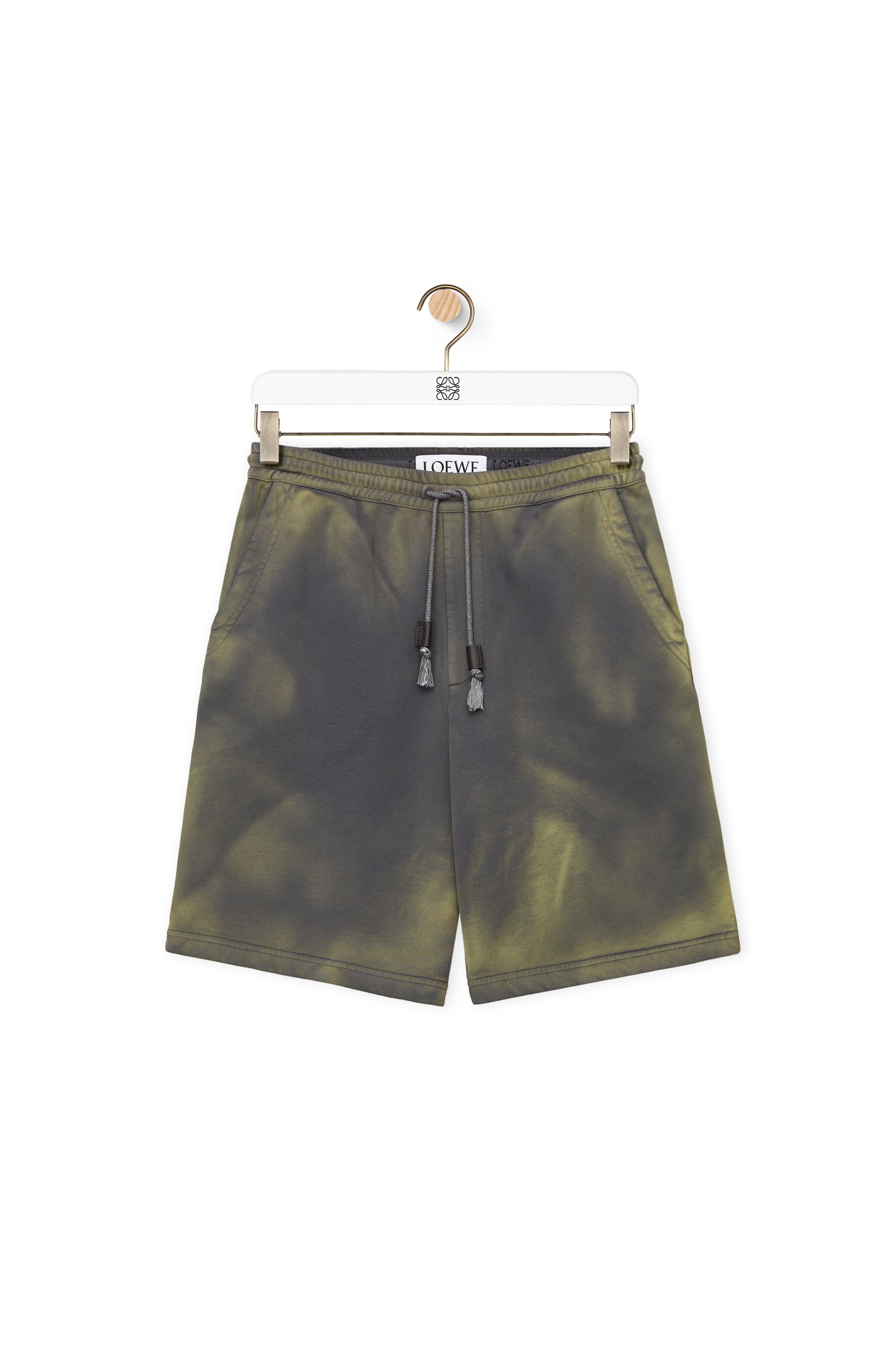 Washed shorts in cotton - 1