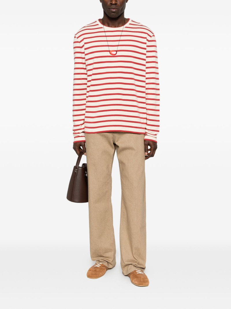 Jil Sander striped-pattern long-sleeve T-shirt outlook