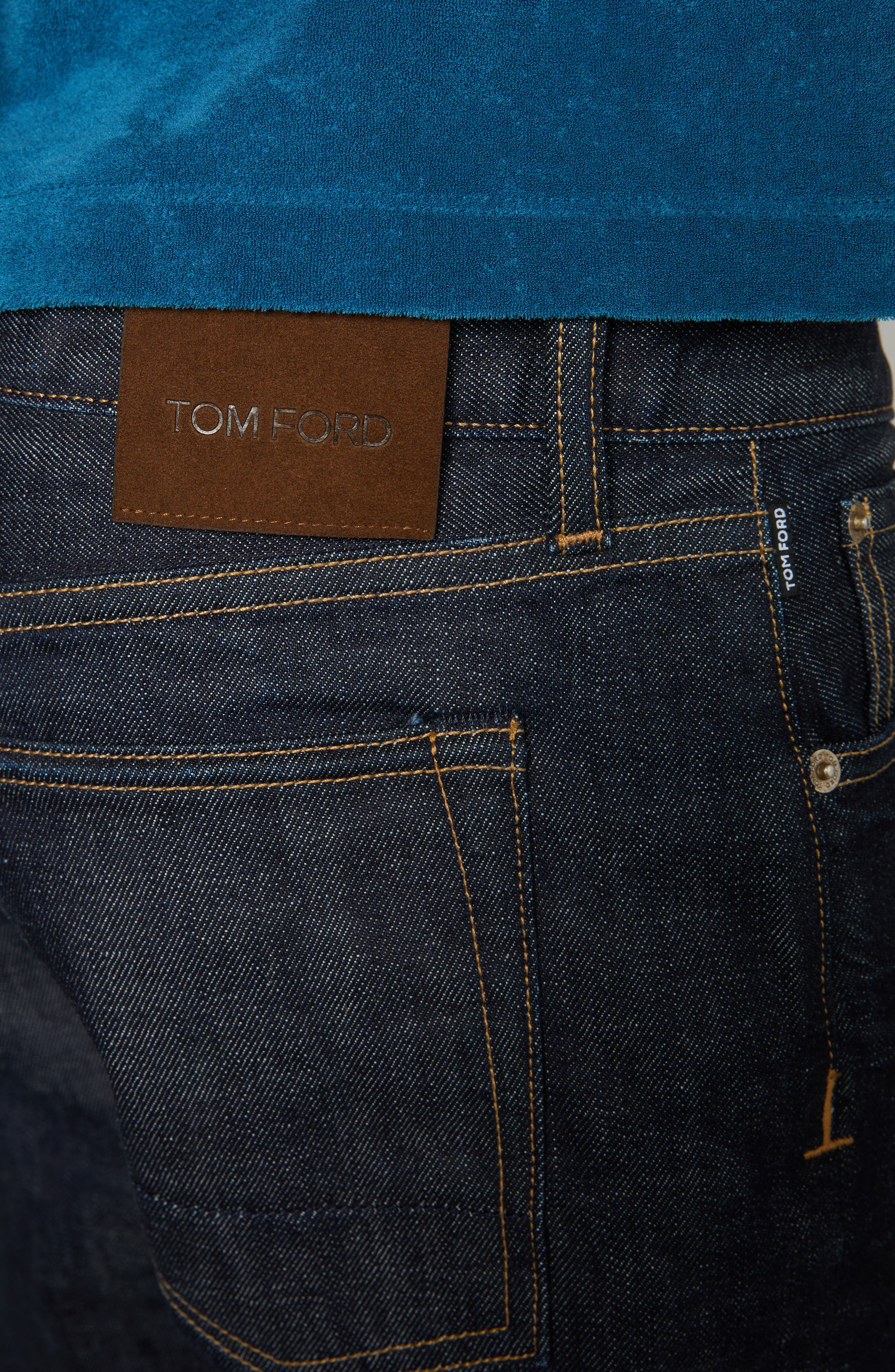 TOM FORD Selvedge Bootcut Jeans in Hb775 Rinse Blue at Nordstrom - 4