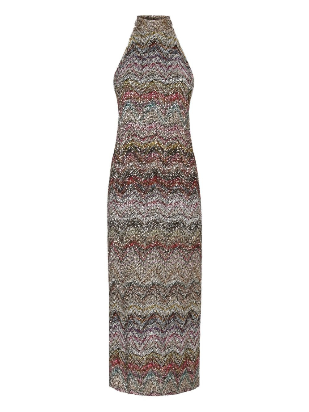 Missoni sequined halter neck Dress - 1
