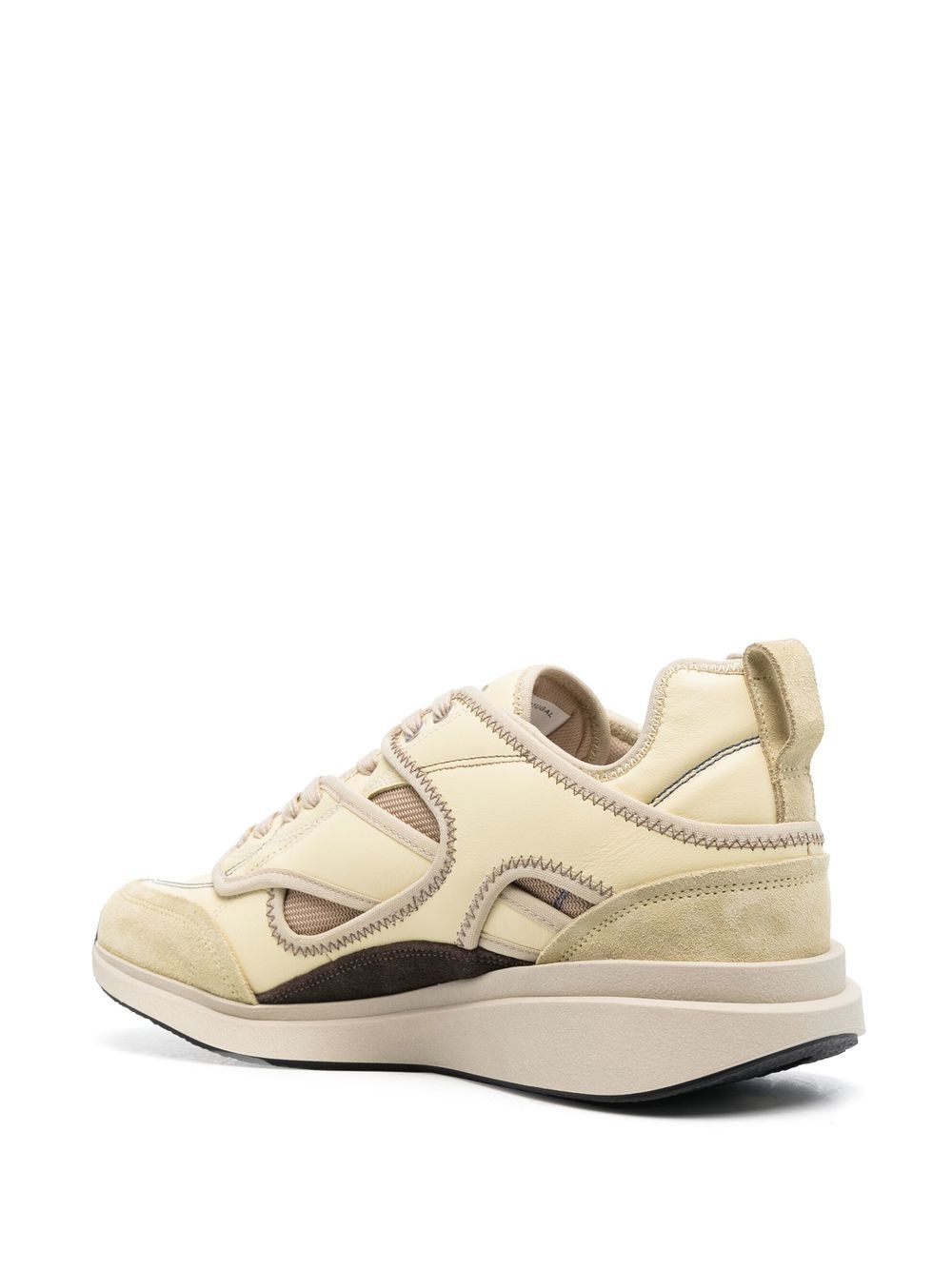 low-top lace-up sneakers - 3