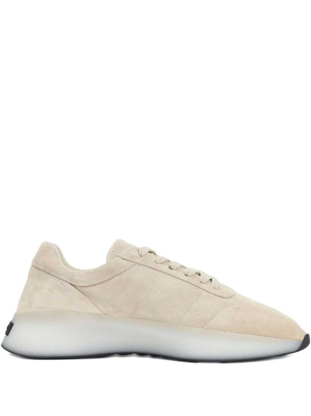 suede lace-up sneakers - 1