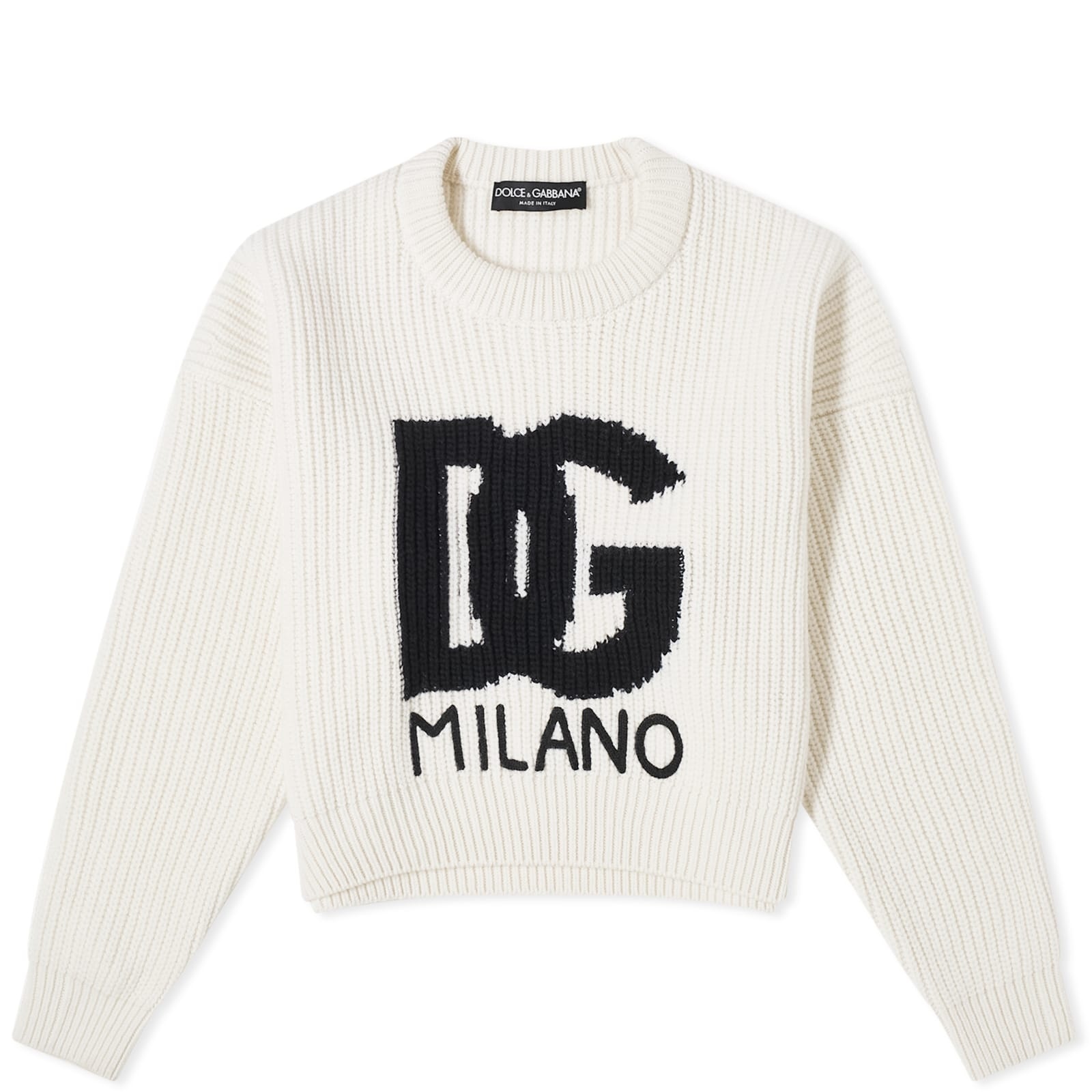 Dolce & Gabbana Large Logo Chunky Knit - 1