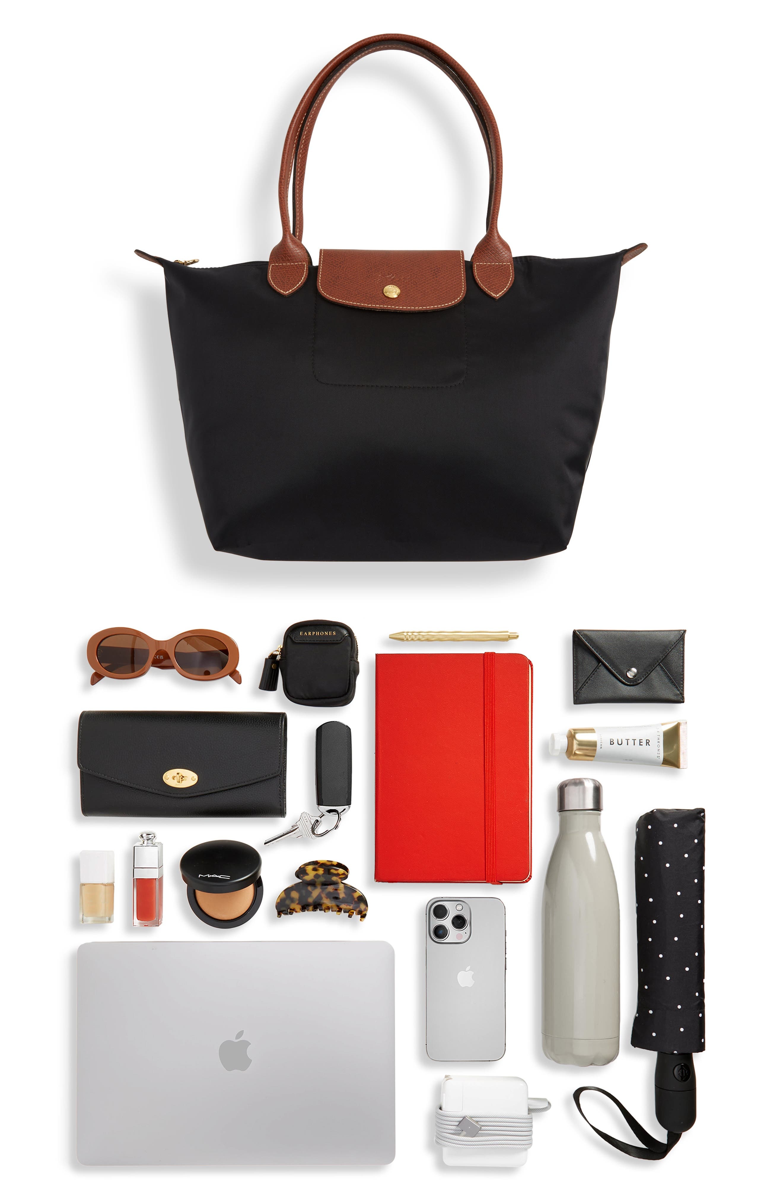 Medium Le Pliage Nylon Shoulder Tote - 8