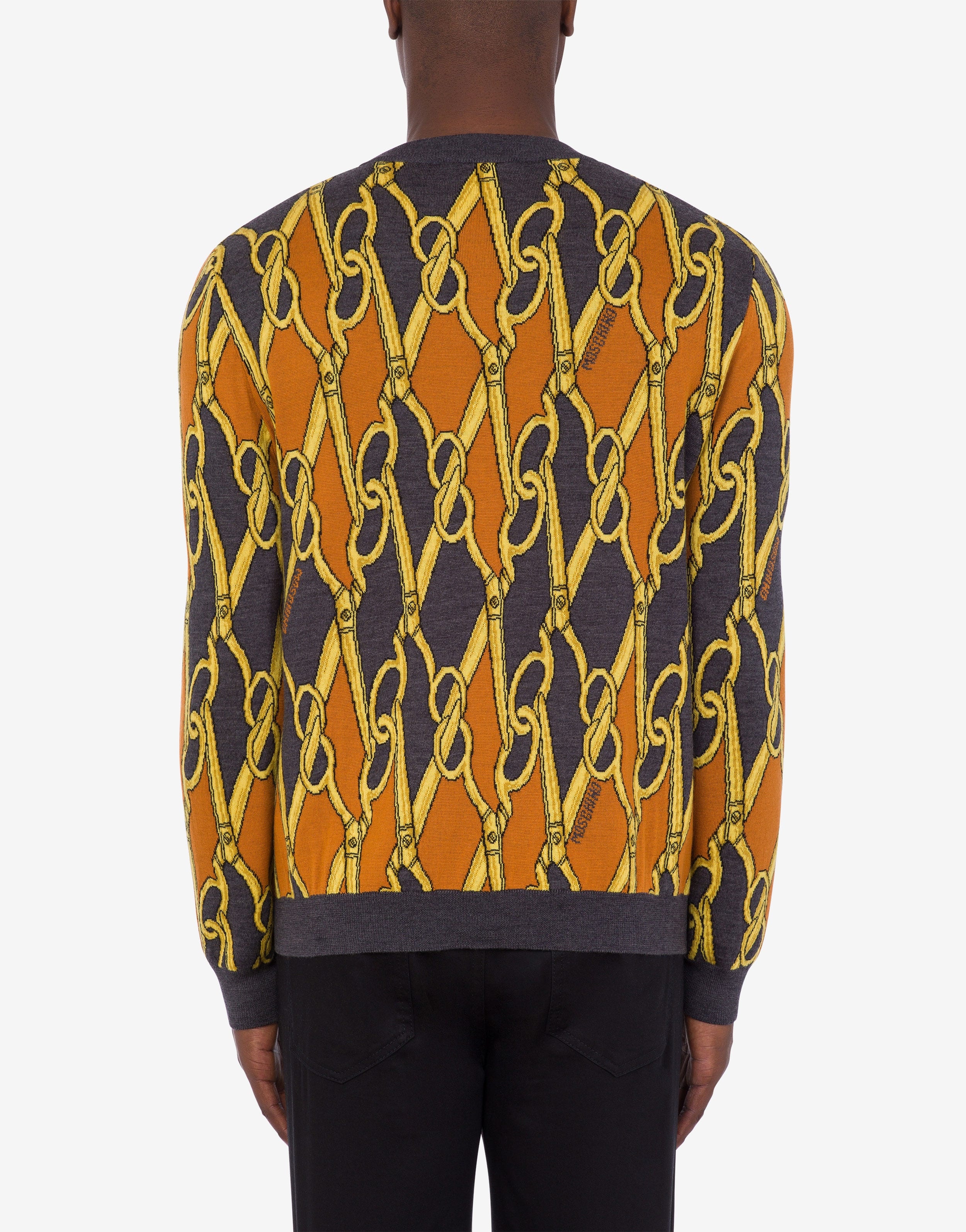 SARTORIAL SCISSORS WOOL JUMPER - 3