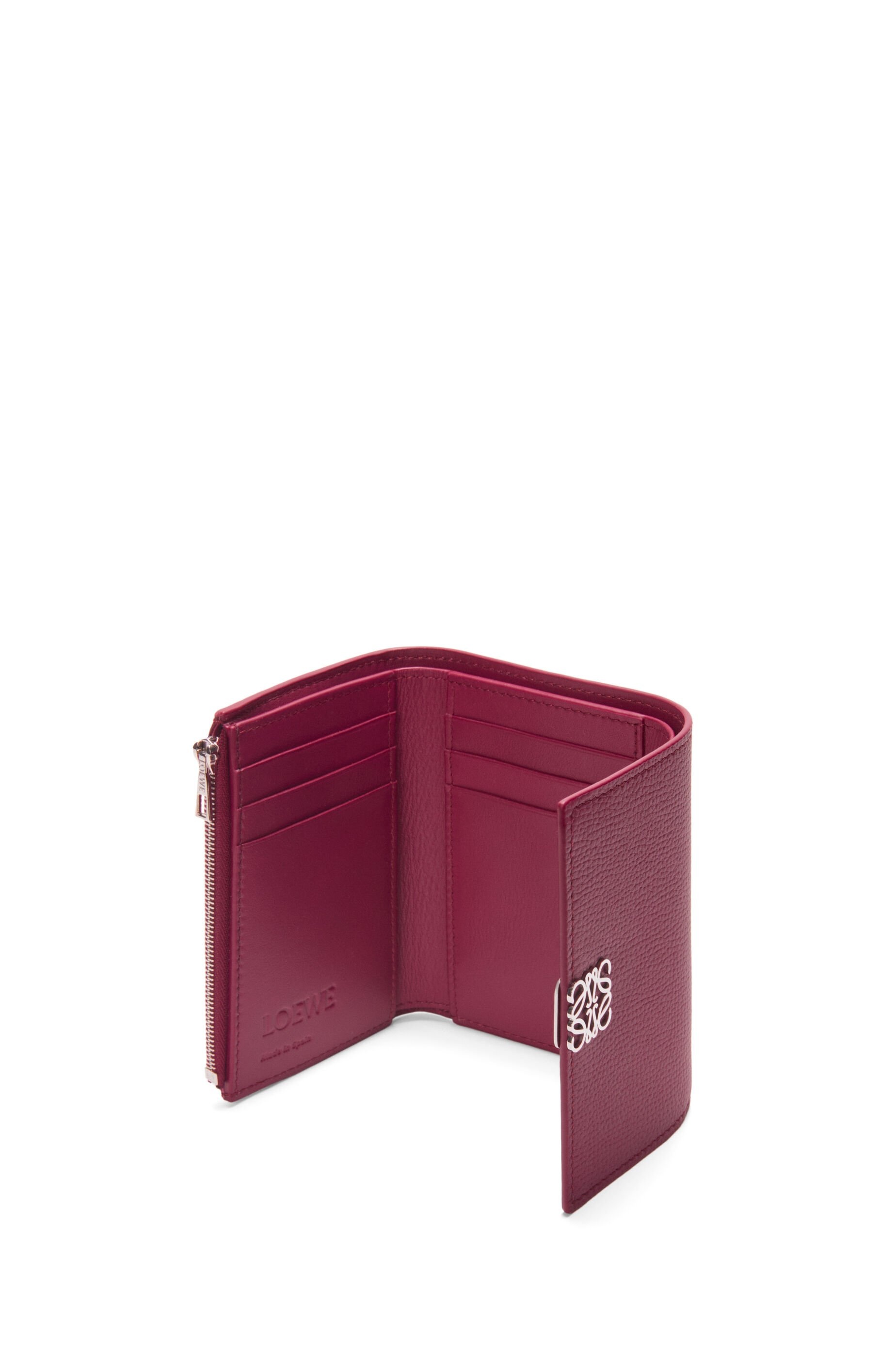 Anagram small vertical wallet in pebble grain calfskin - 3