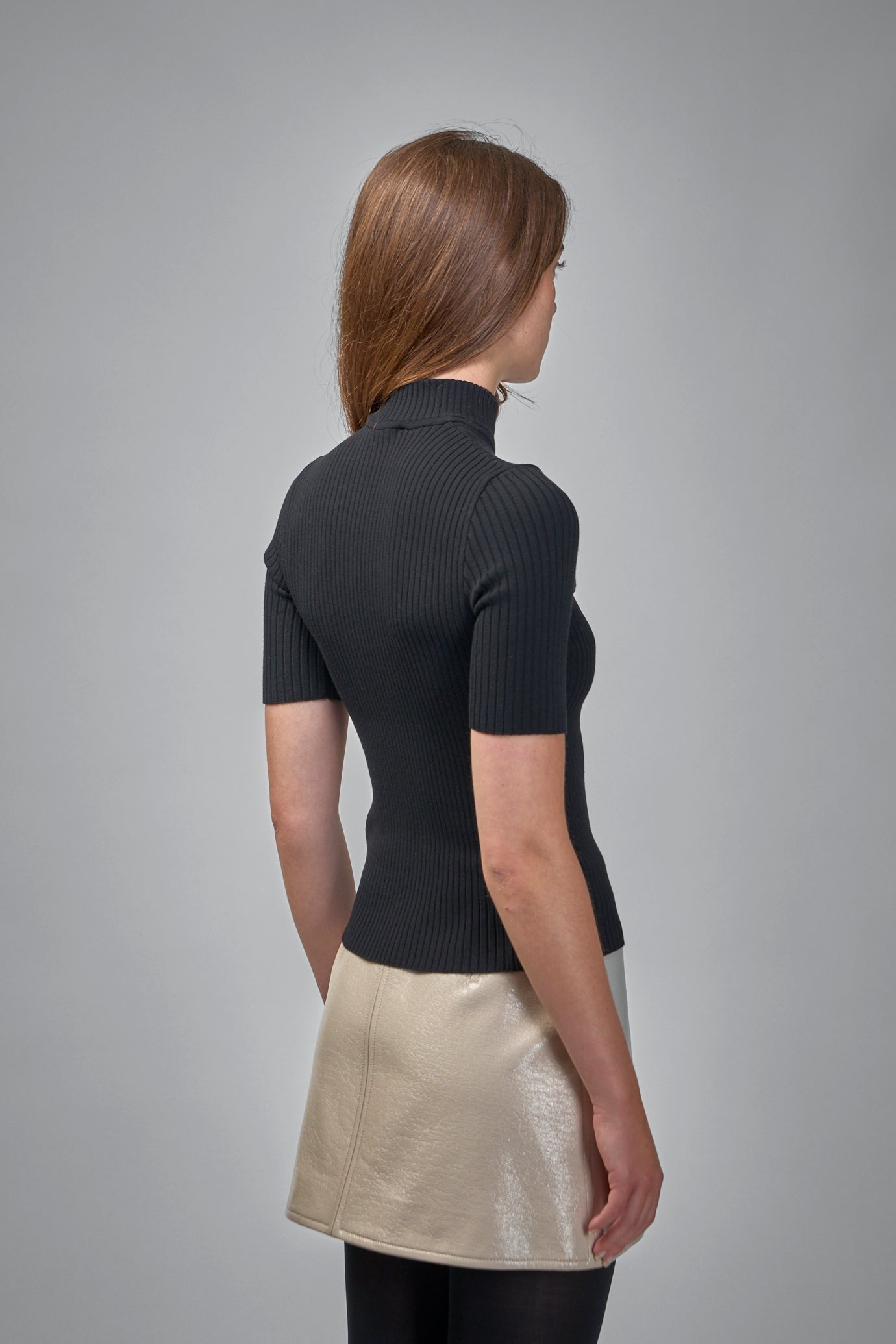 Reedition Rib Knit Mockneck Top - 3