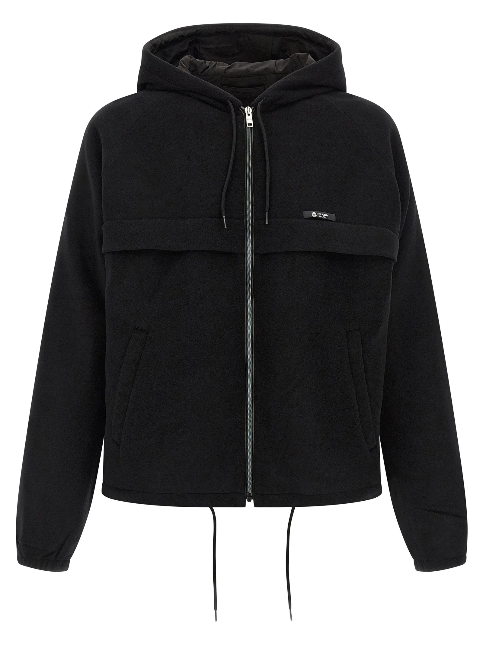 Prada Men Pile Tec Hooded Jacket - 1