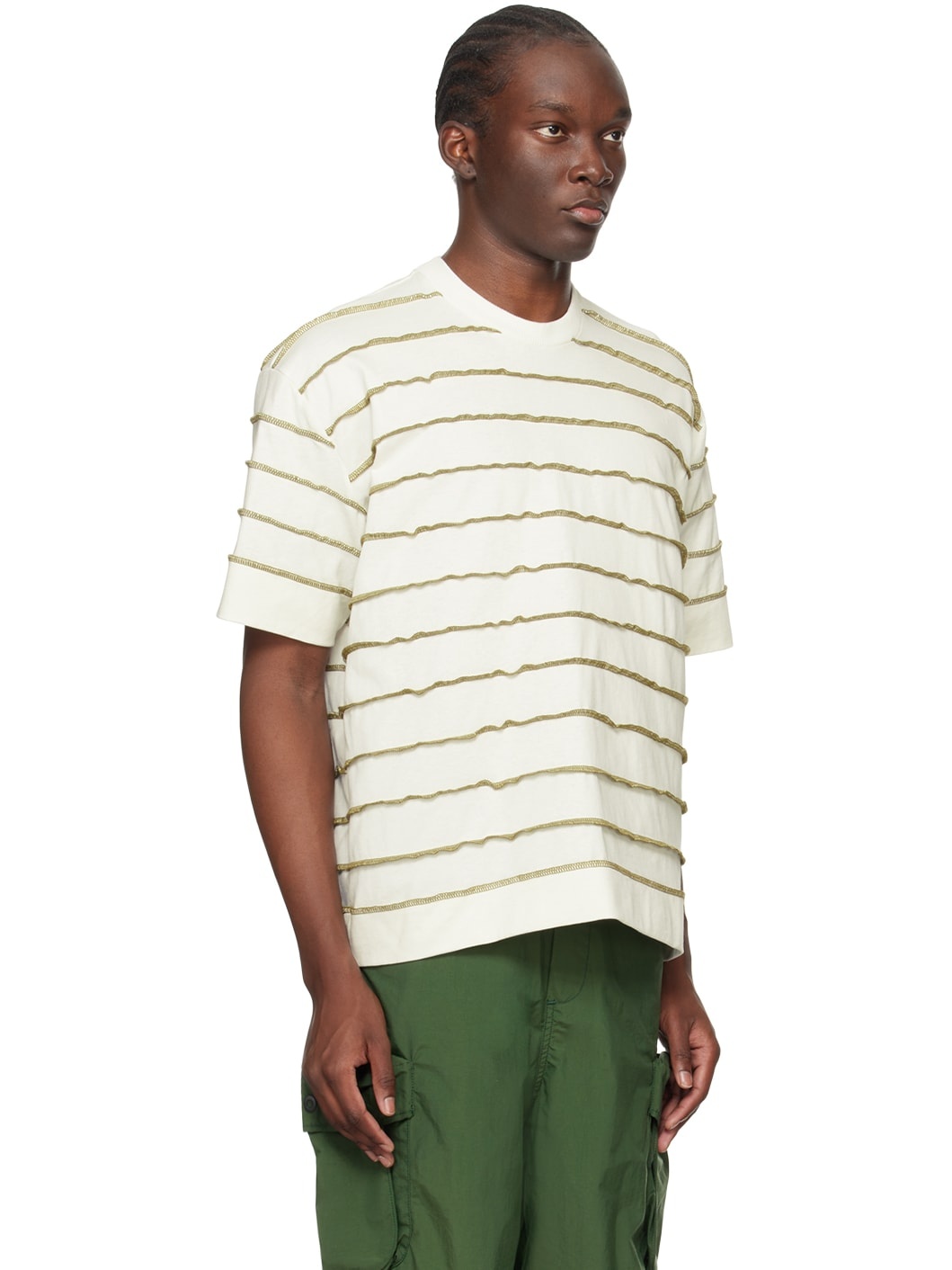 Off-White Topstitching T-Shirt - 2