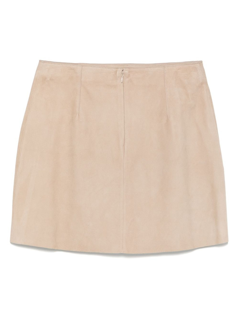 Yves Salomon suede mini skirt outlook
