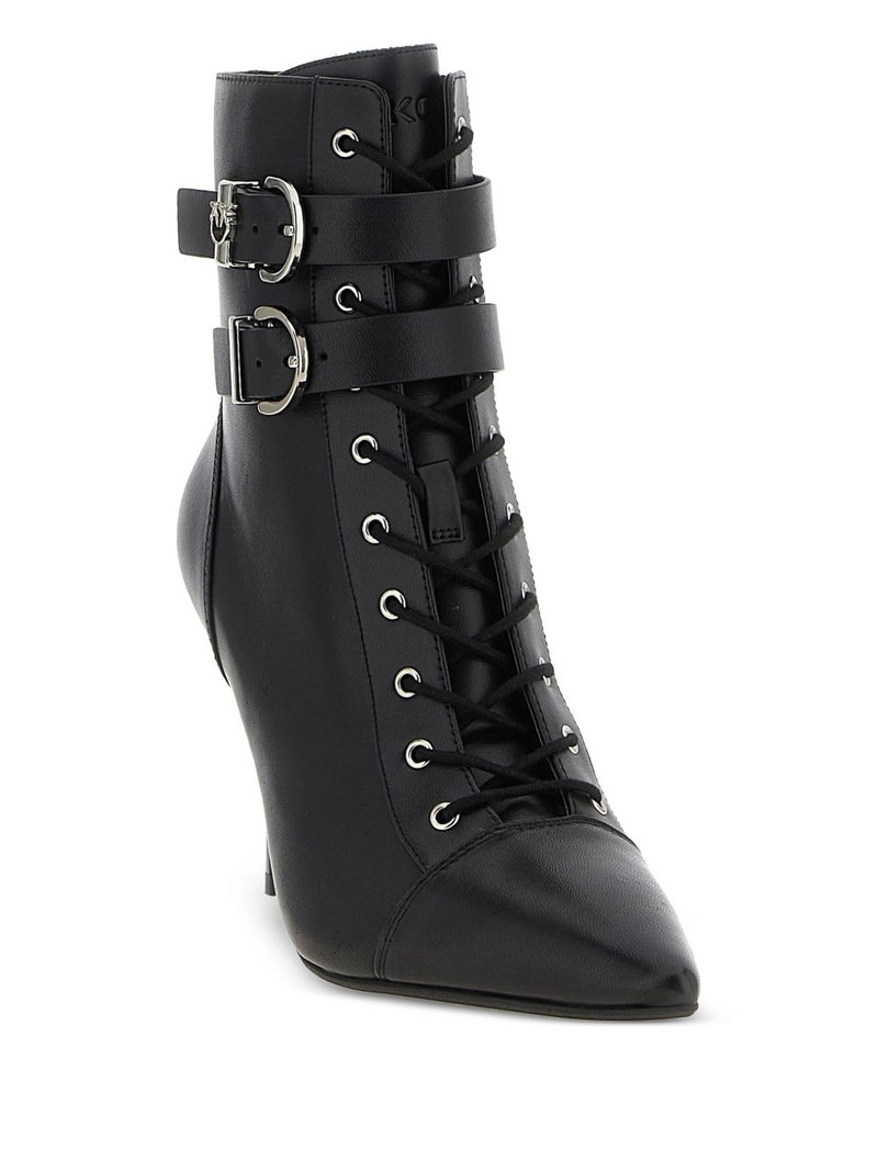 PINKO 90mm lace-up ankle boots outlook