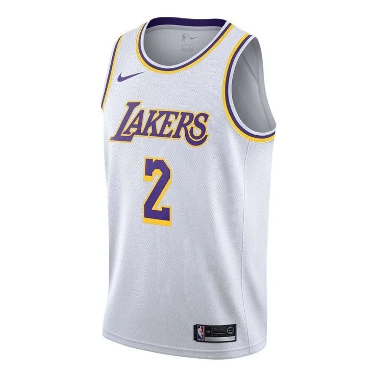 Nike NBA Basketball Jersey/Vest Los Angeles Lakers Lonzo Ball 2 White AA7101-100 - 1