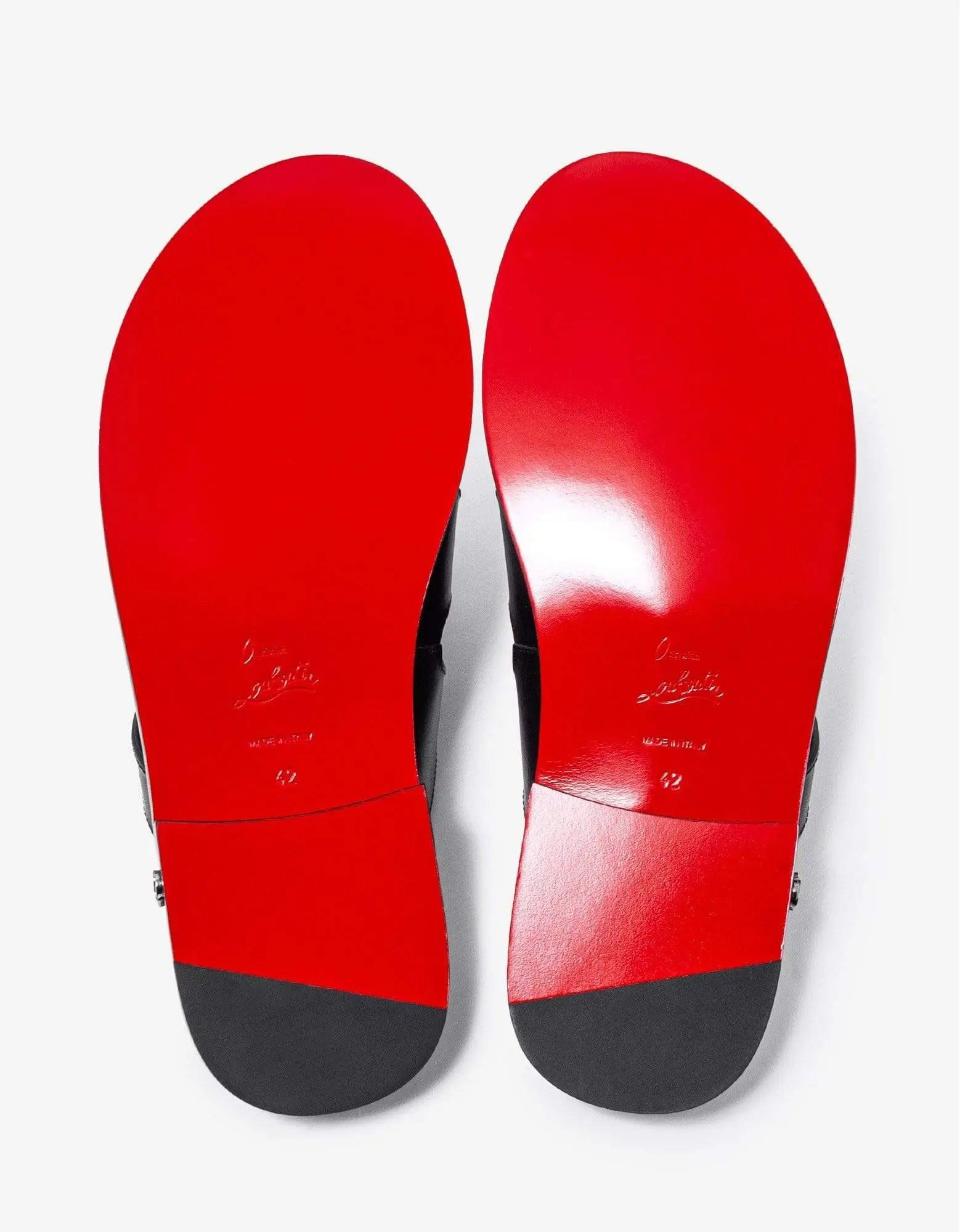 Christian Louboutin Sinouhe Black Leather Sandals - 4
