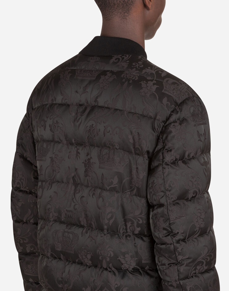 Quilted nylon jacket with jacquard crowns - 6