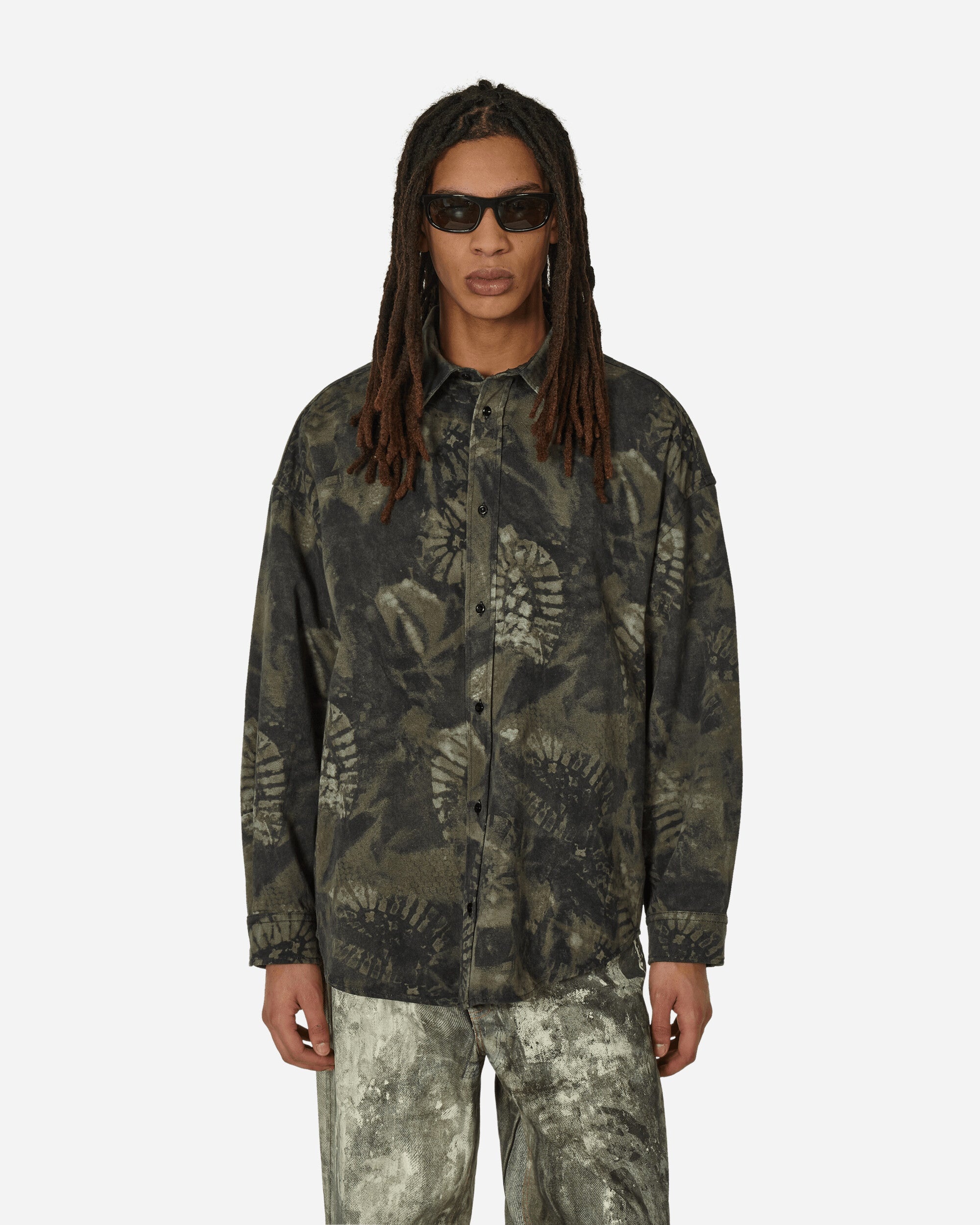 Relaxed Fit Overshirt Washed Black - 1