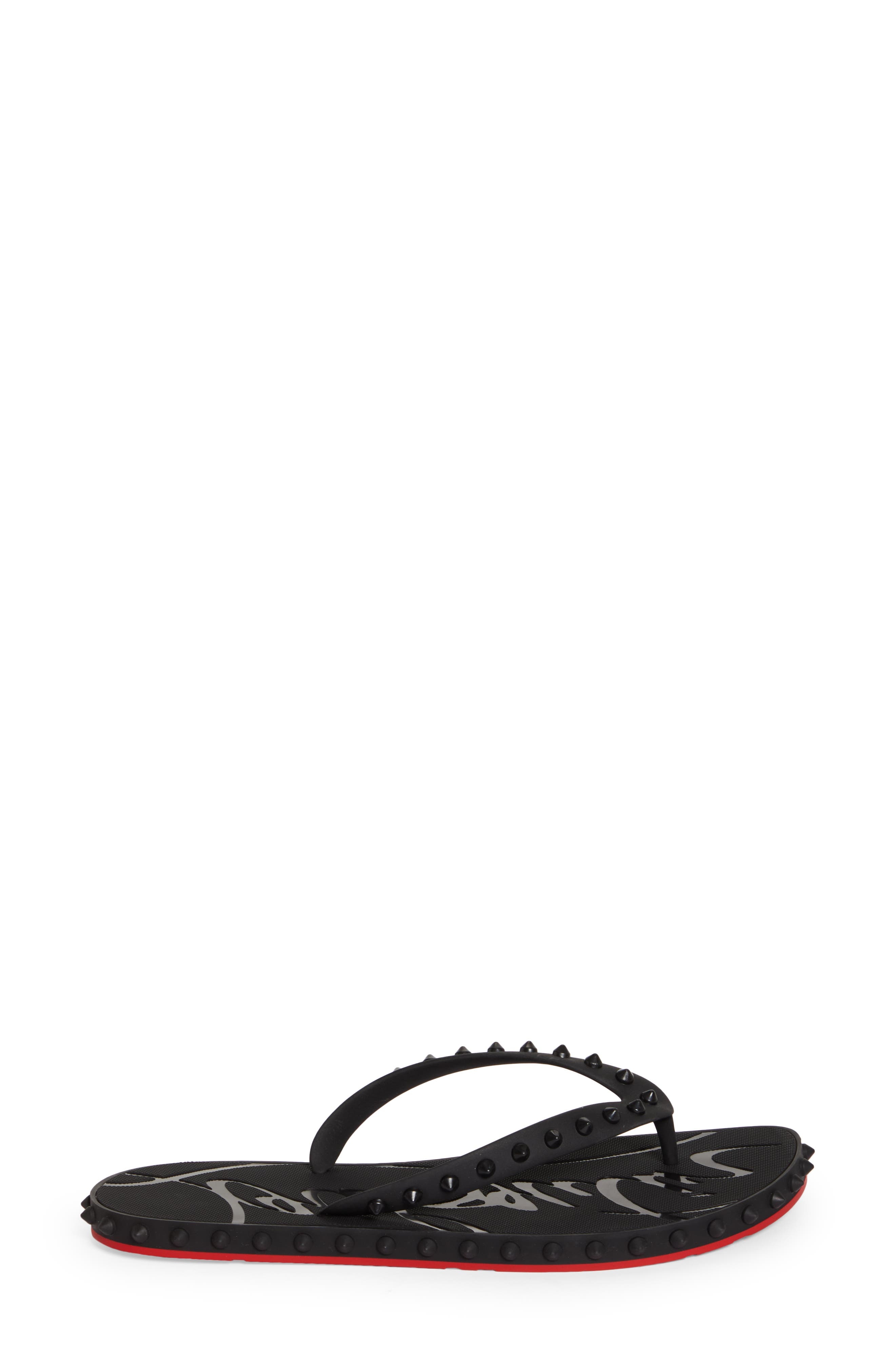 Christian Louboutin Super Loubi Flip Flop in Black at Nordstrom - 3
