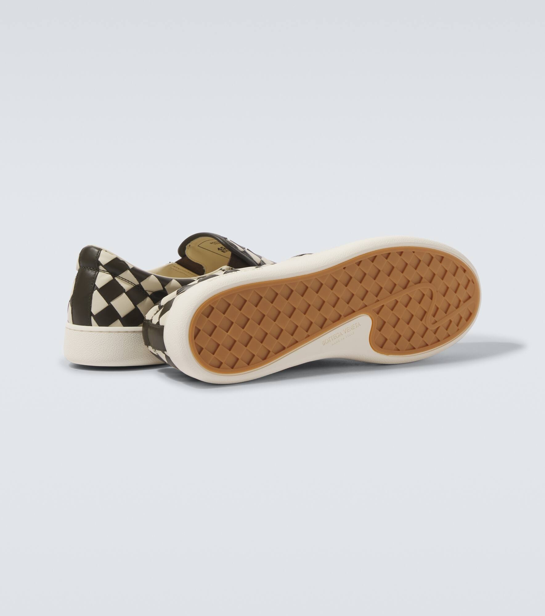 Sawyer Intrecciato leather slip-on sneakers - 7