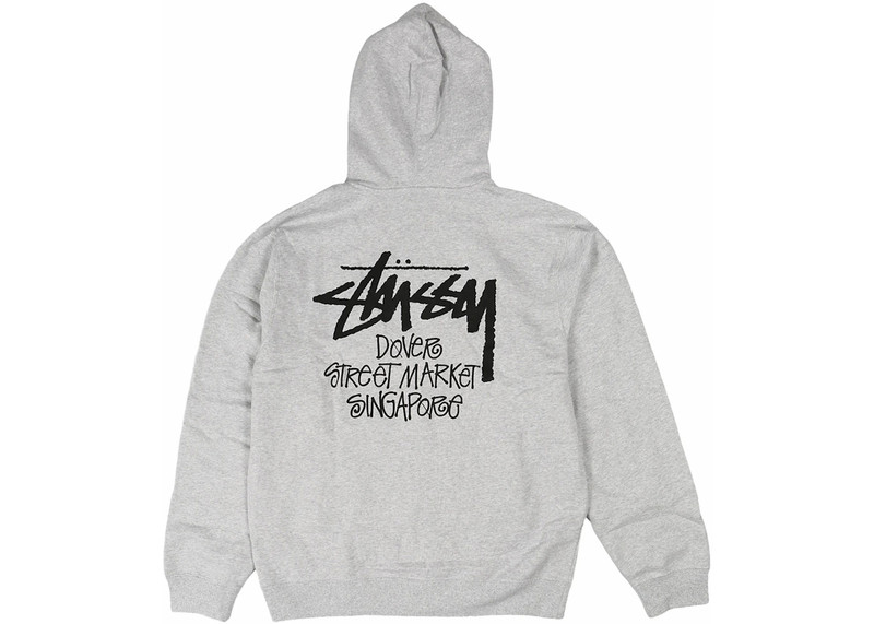 Stüssy Stussy Stock DSM Singapore Zip Hoodie Ash Heather outlook
