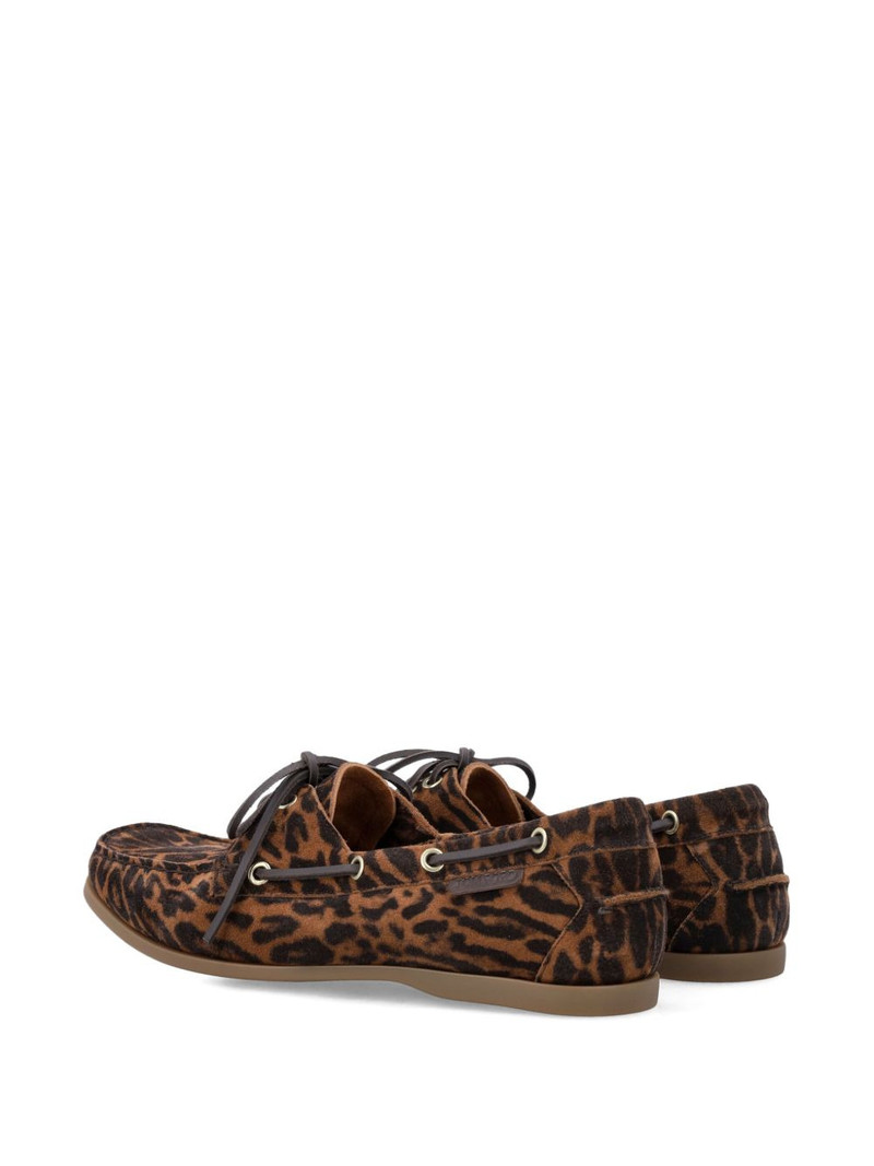 leopard-print boat shoes 3